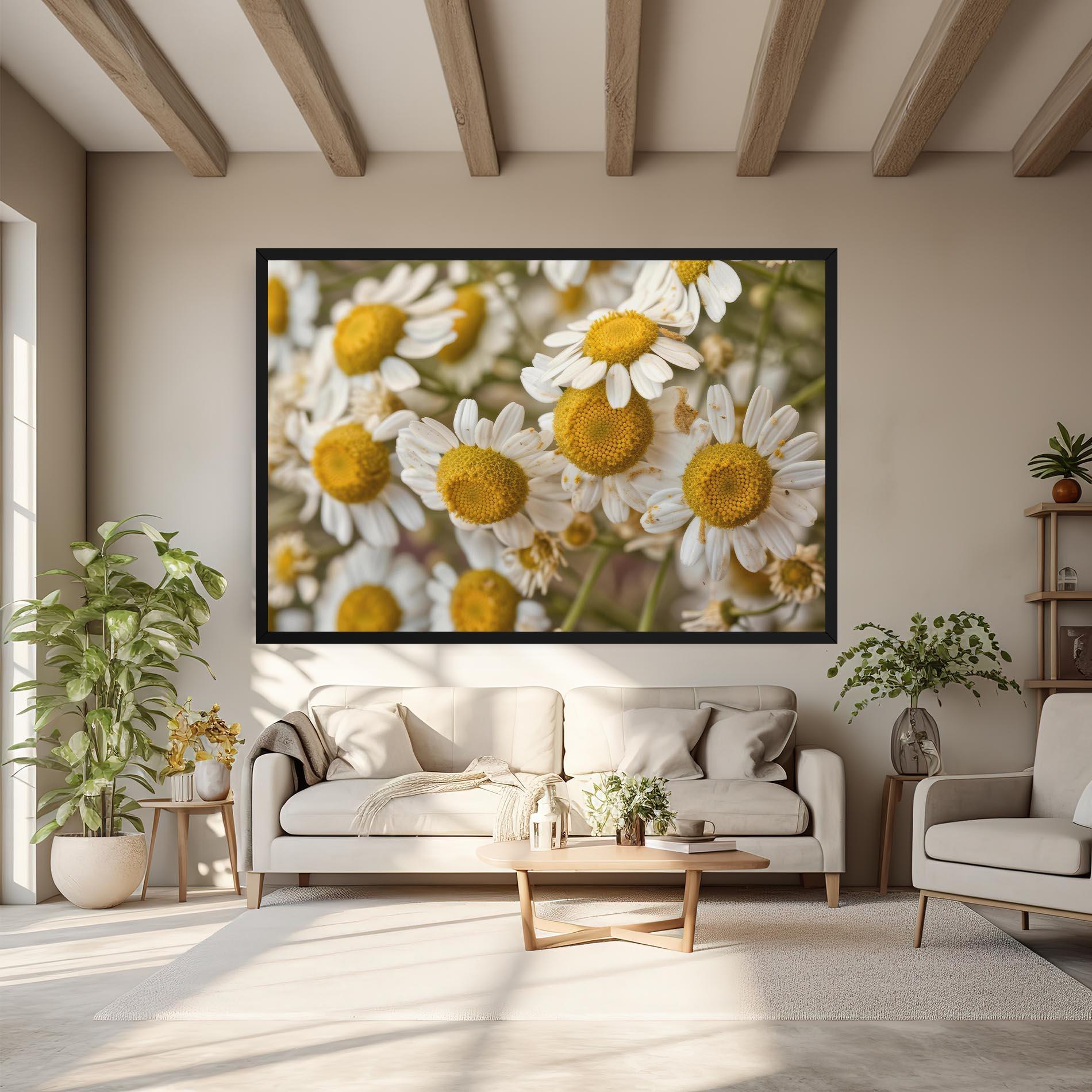 Obraz na Płótnie Daisy Wall mockup 6