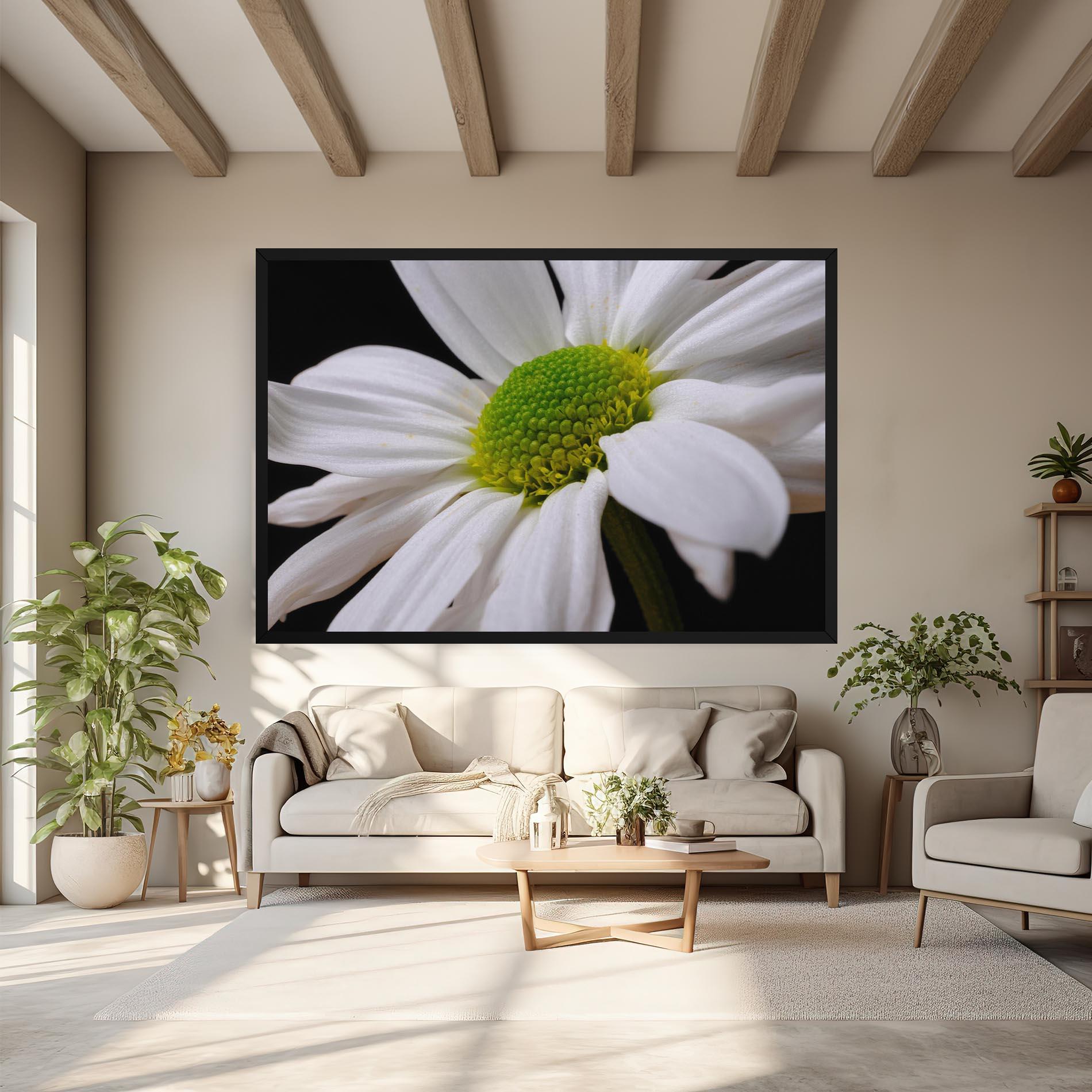 Obraz na Płótnie Green Middle Daisy mockup 6