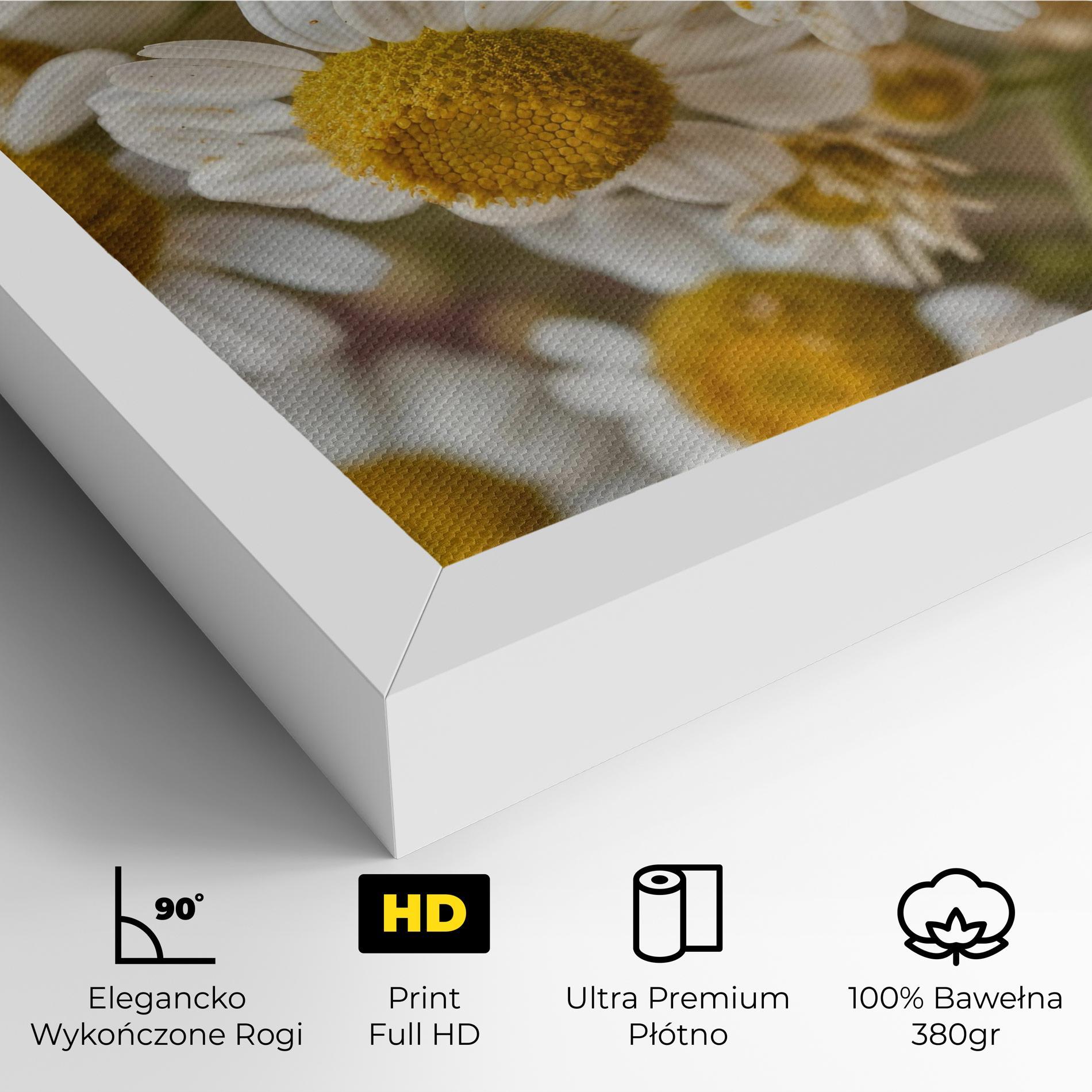 Obraz na Płótnie Daisy Wall mockup 4