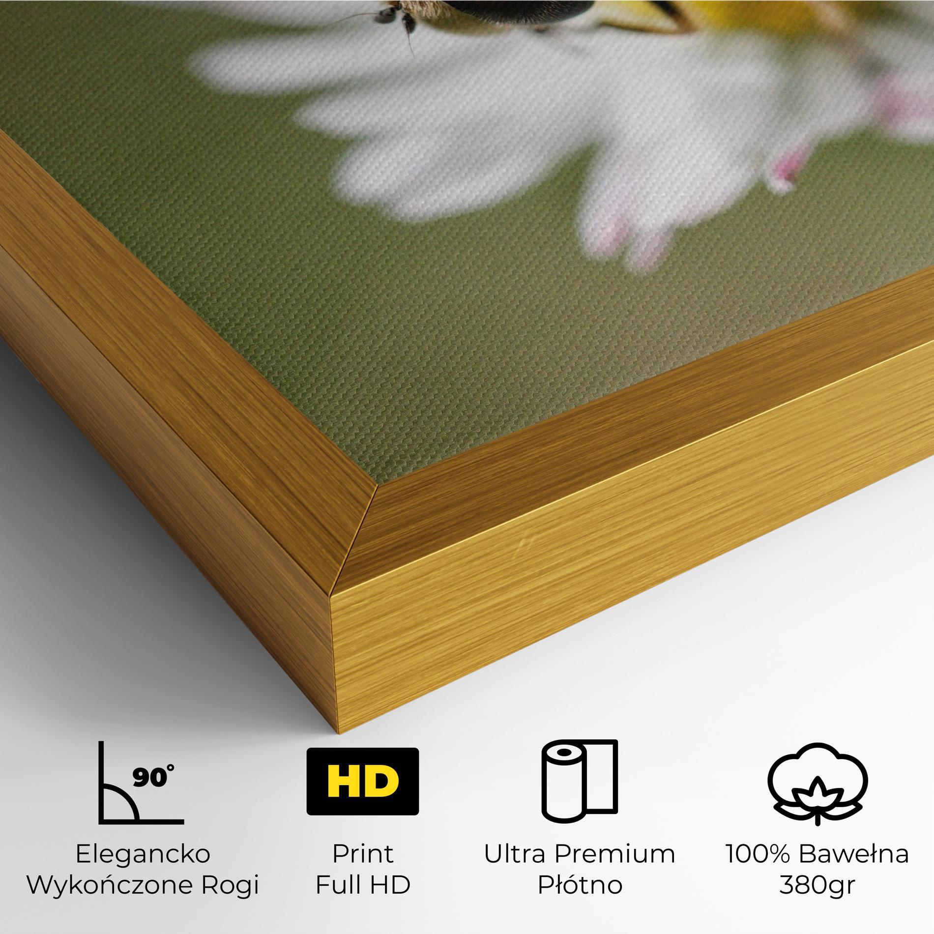 Obraz na Płótnie Bee On Small Daisy mockup 4