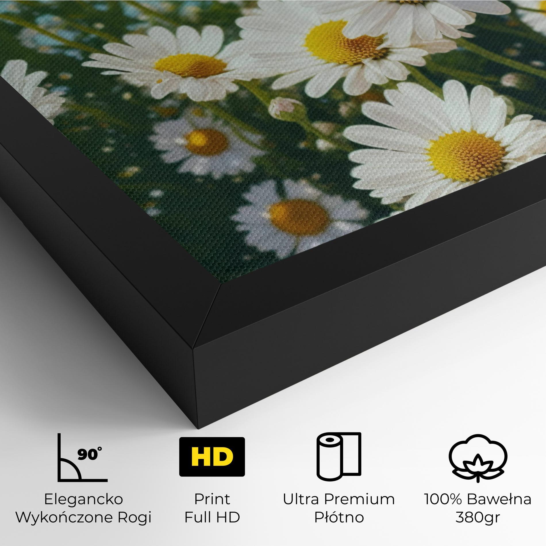 Obraz na Płótnie Daisy Field View mockup 4