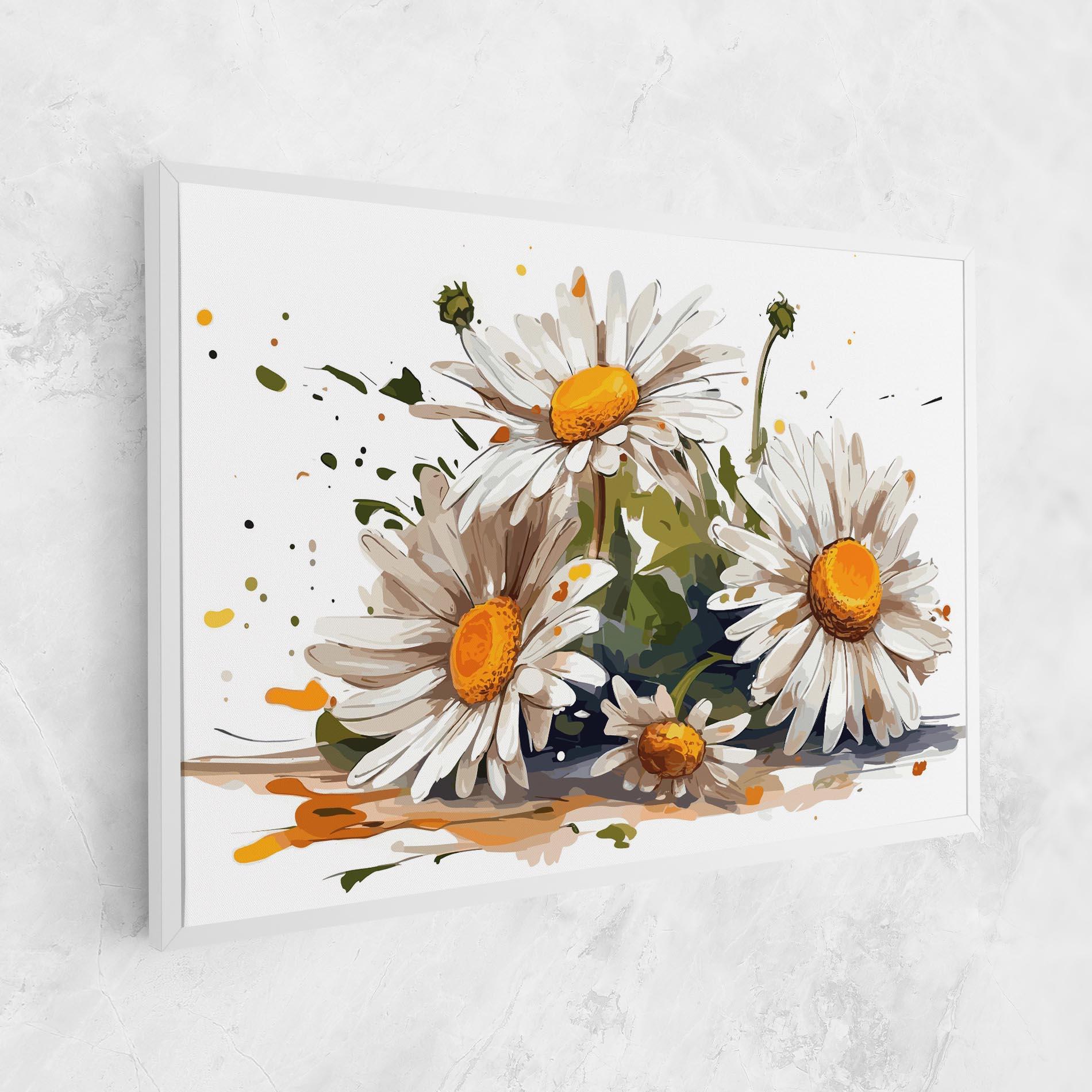 Obraz na Płótnie White Beautiful Daisy mockup 1