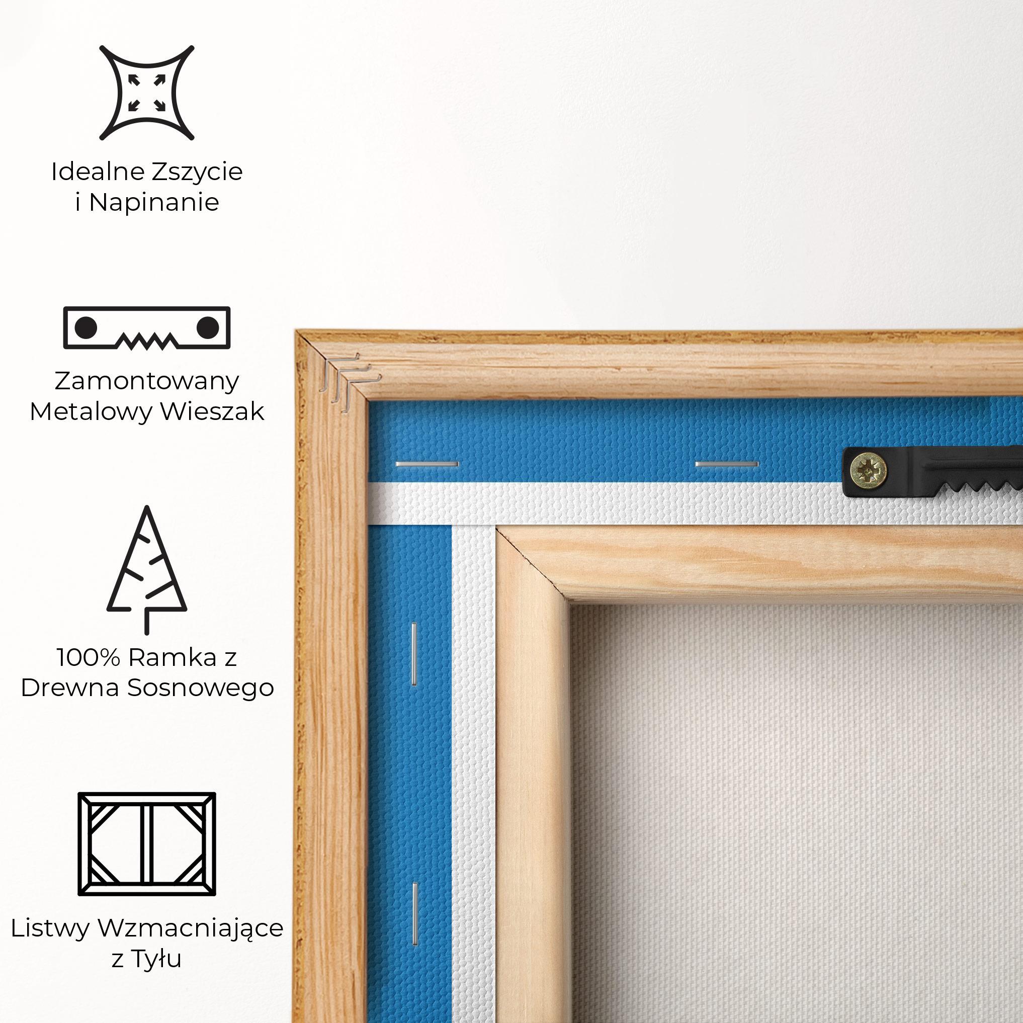 Obraz na Płótnie Blue Sky Daisy mockup 5