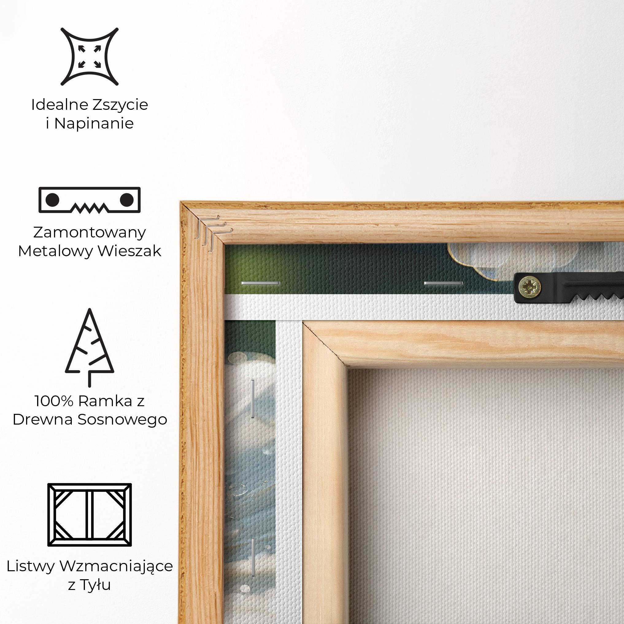 Obraz na Płótnie Daisy After Rain Close Up mockup 5