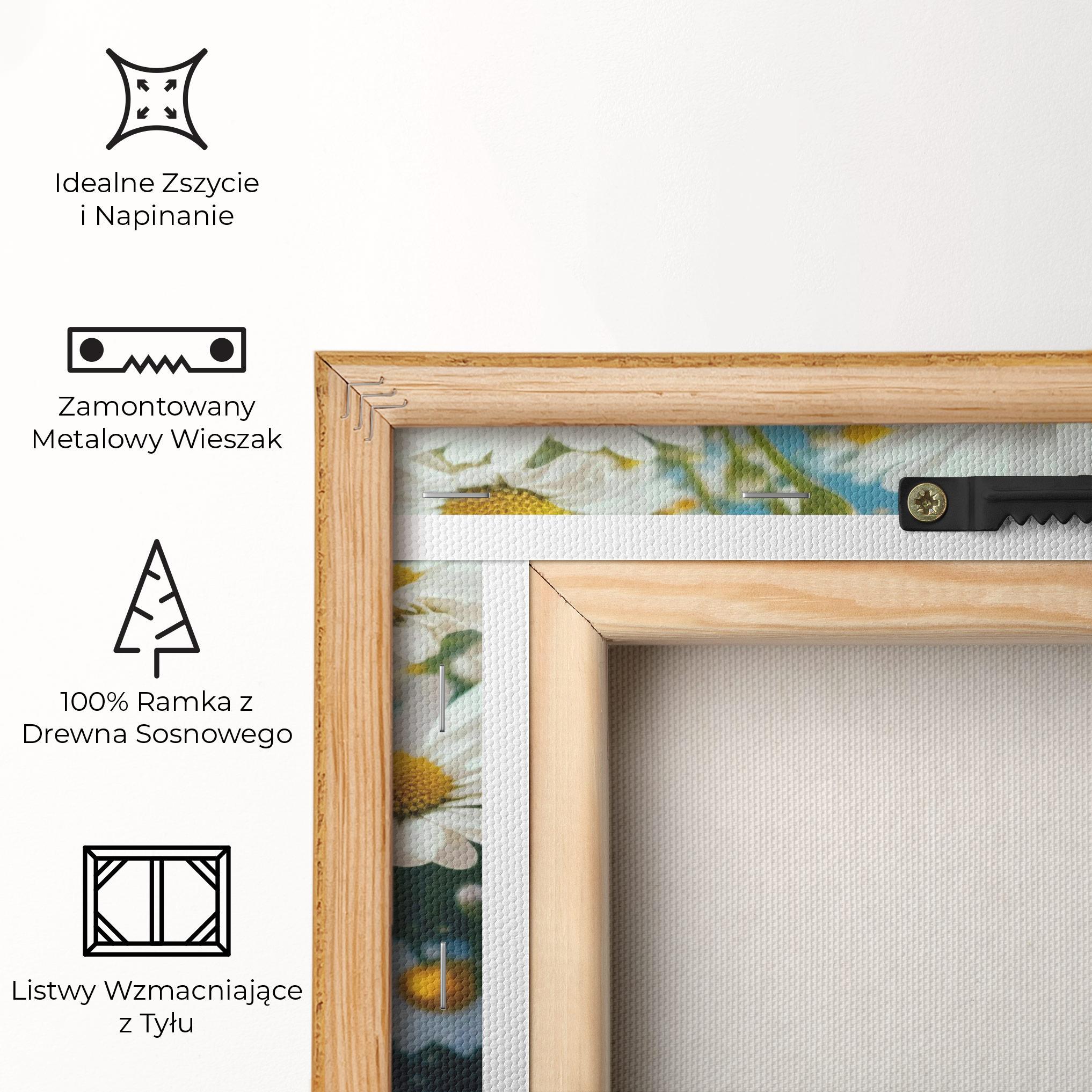 Obraz na Płótnie Daisy Field View mockup 5