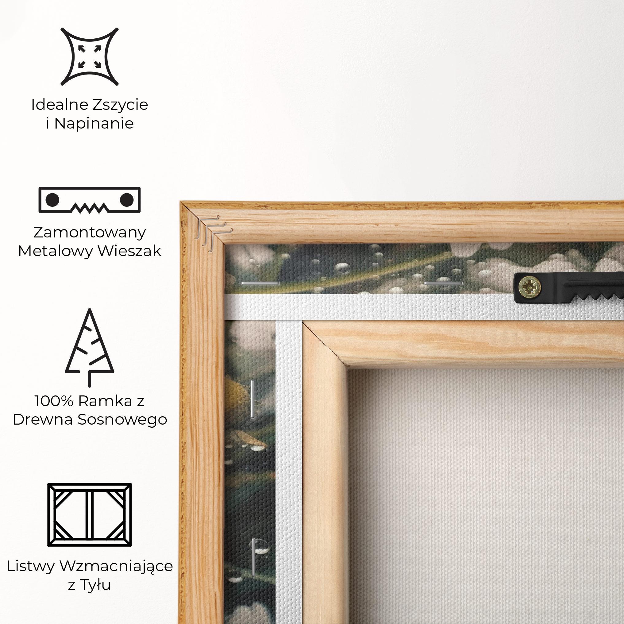 Obraz na Płótnie Daisy View After Rain mockup 5