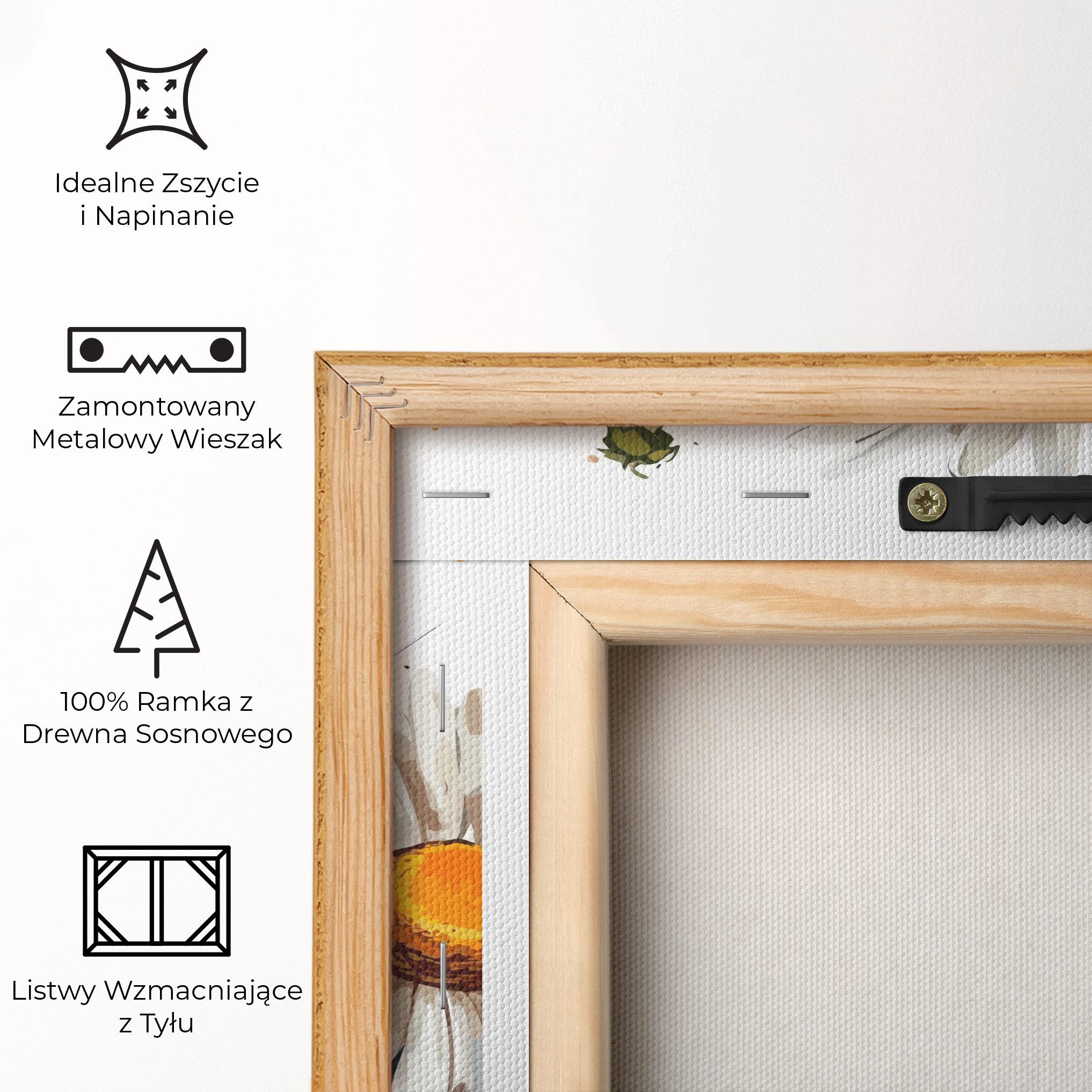 Obraz na Płótnie White Beautiful Daisy mockup 5