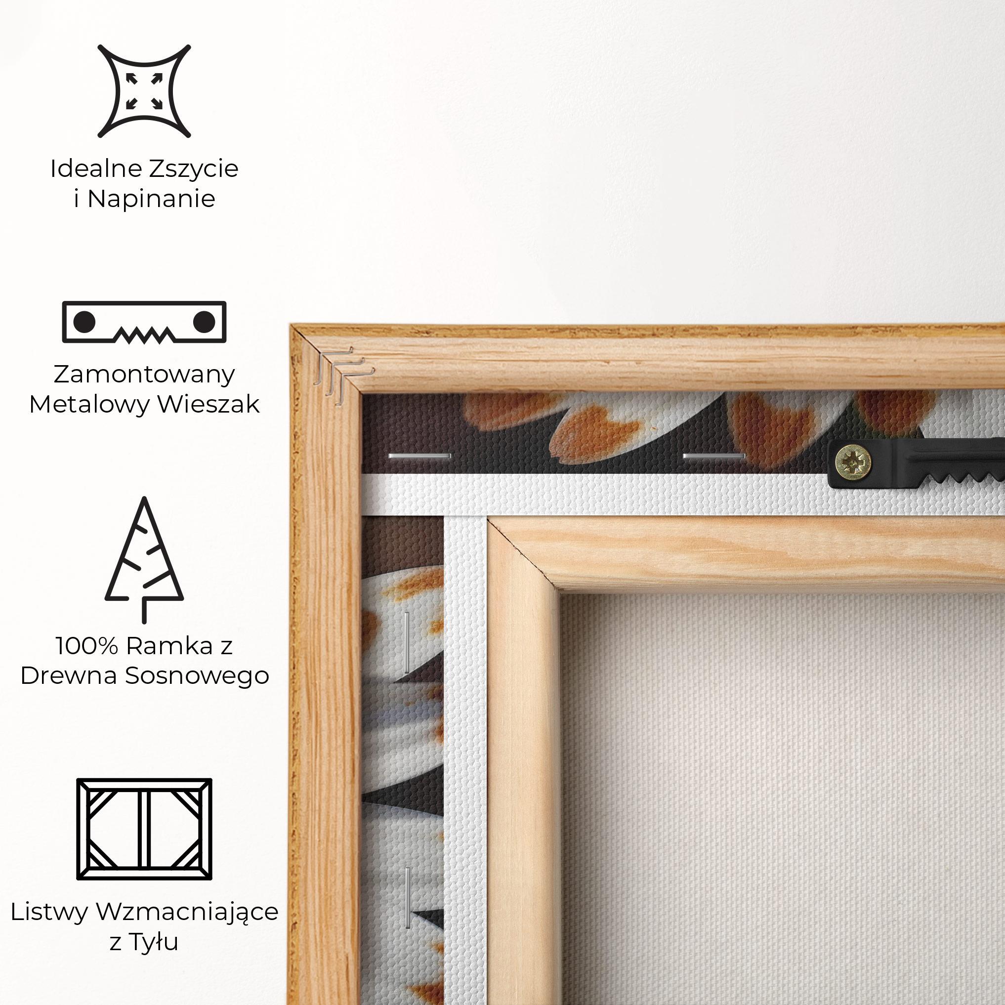 Obraz na Płótnie White Brown Daisy mockup 5