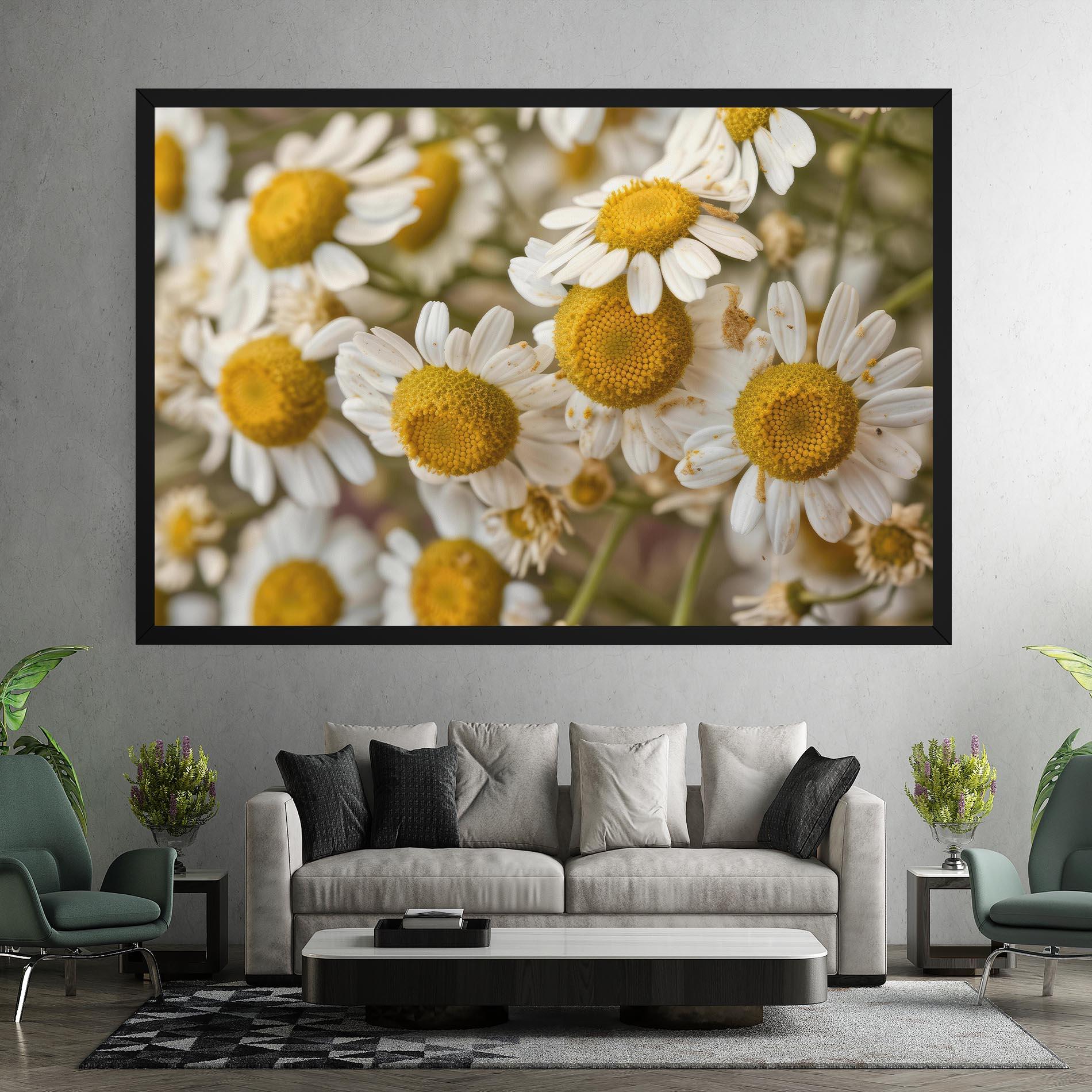 Obraz na Płótnie Daisy Wall mockup 7