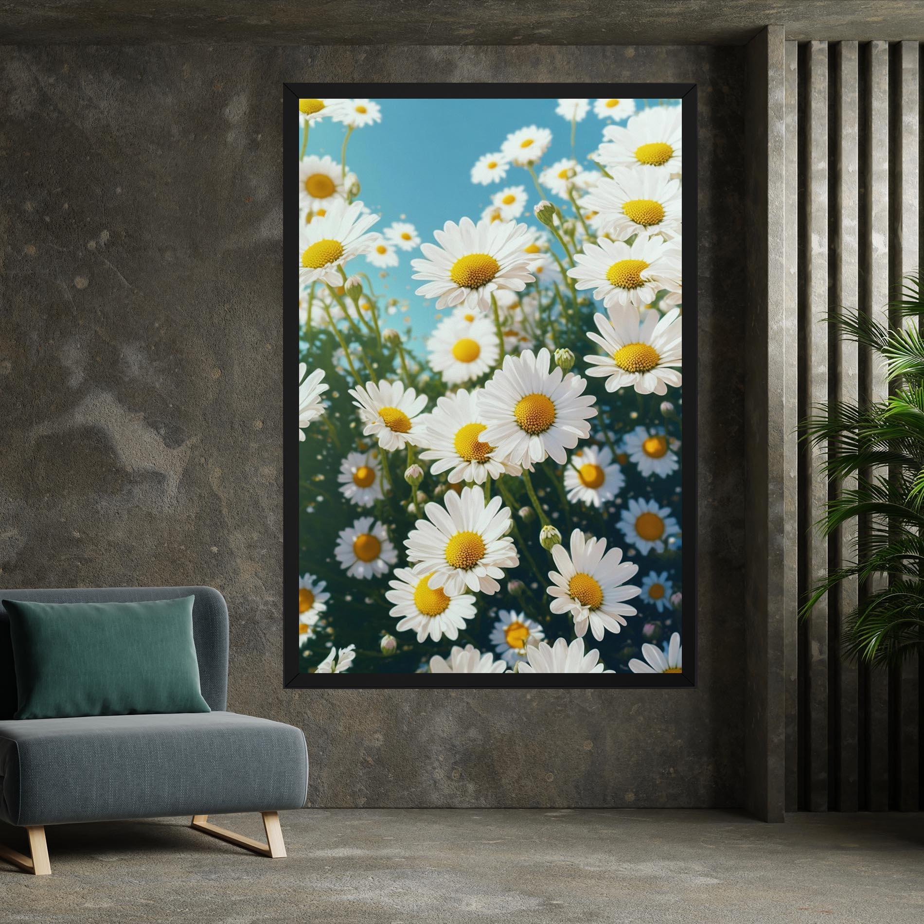 Obraz na Płótnie Daisy Field View mockup 7