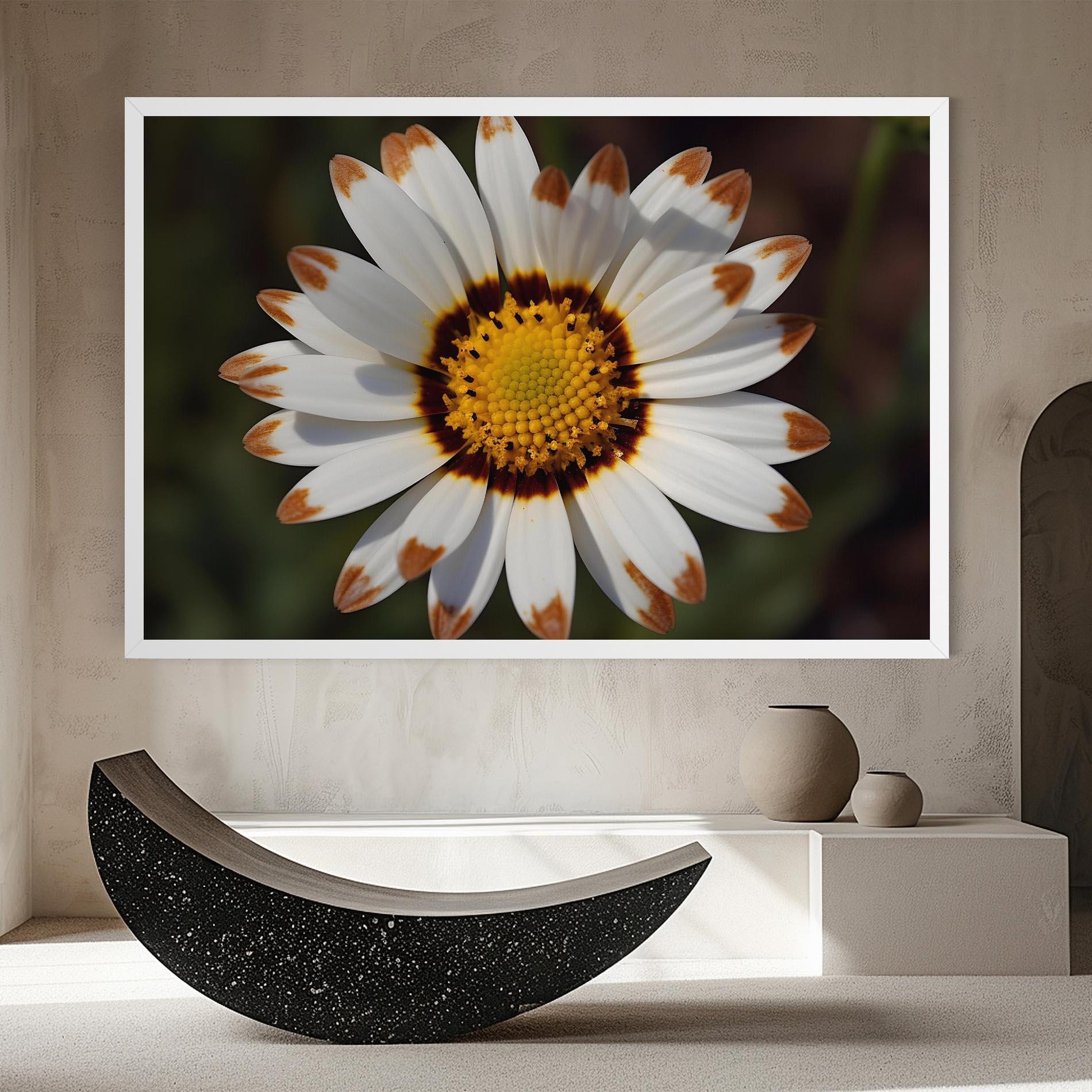 Obraz na Płótnie White Brown Daisy mockup 8