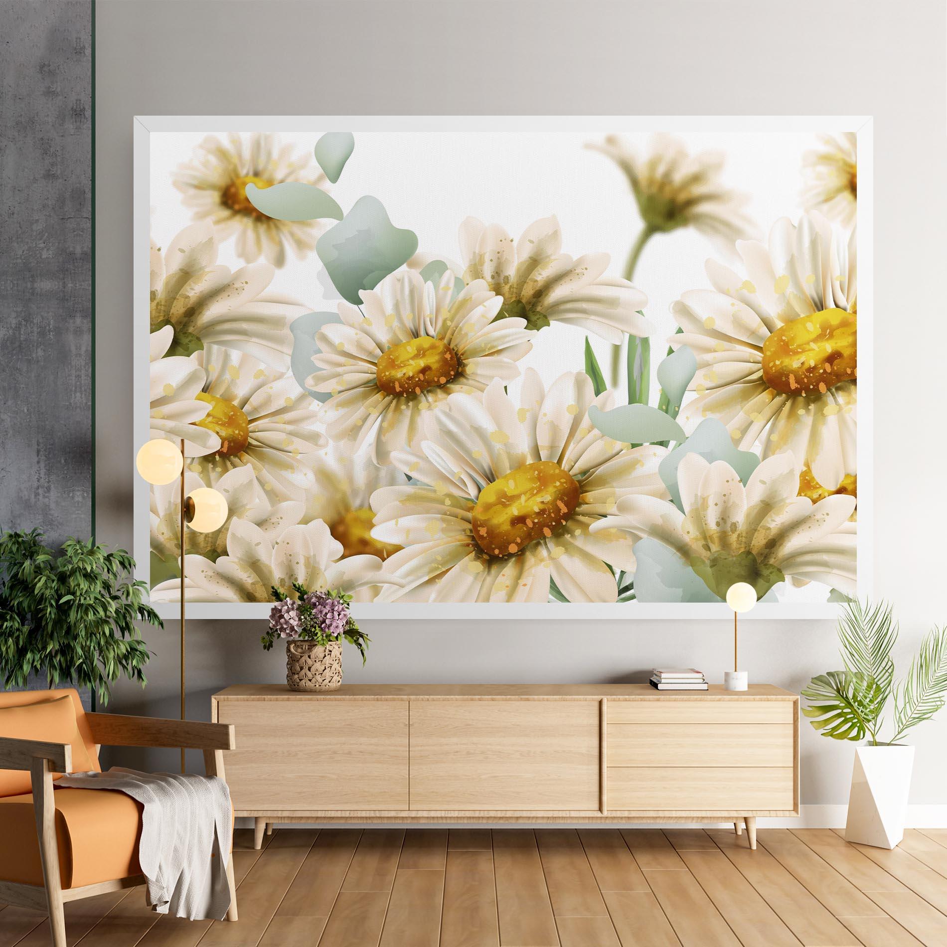 Obraz na Płótnie Beautiful Daisy Art mockup 9