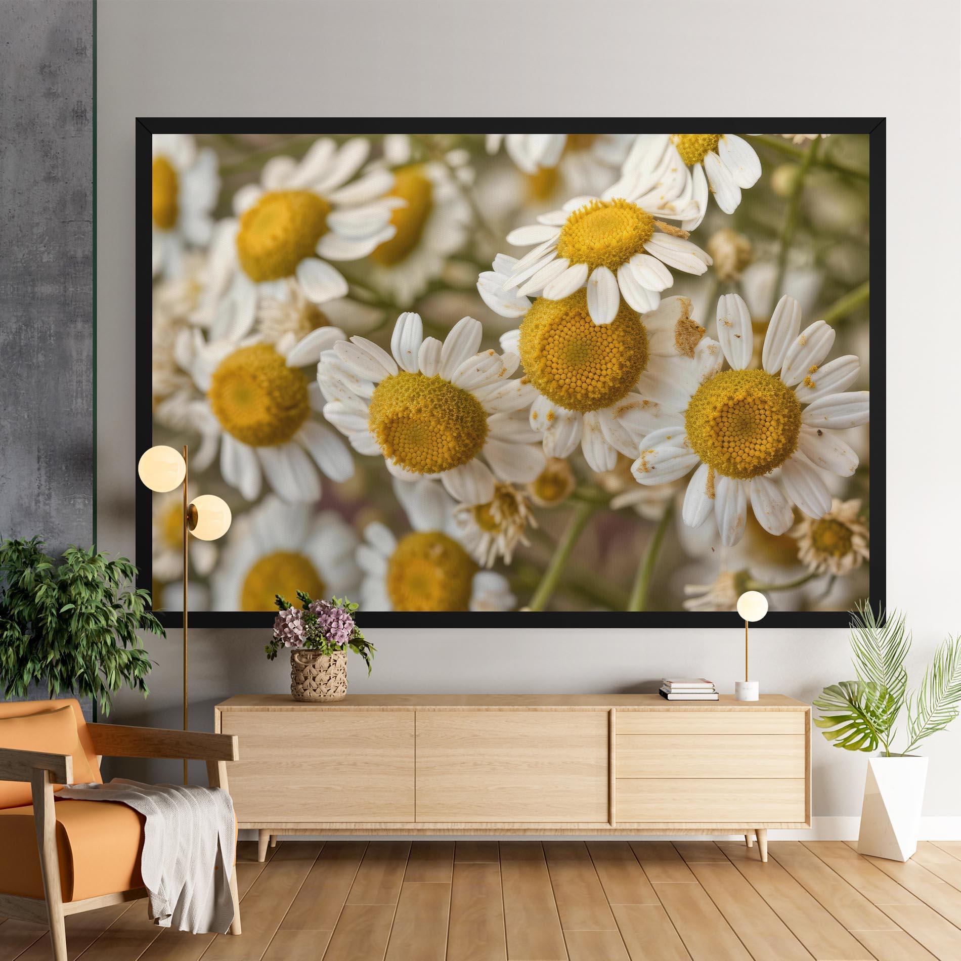 Obraz na Płótnie Daisy Wall mockup 9