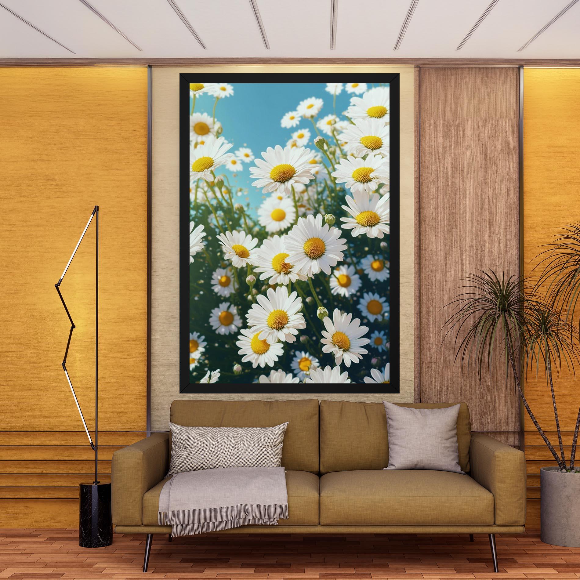 Obraz na Płótnie Daisy Field View mockup 9