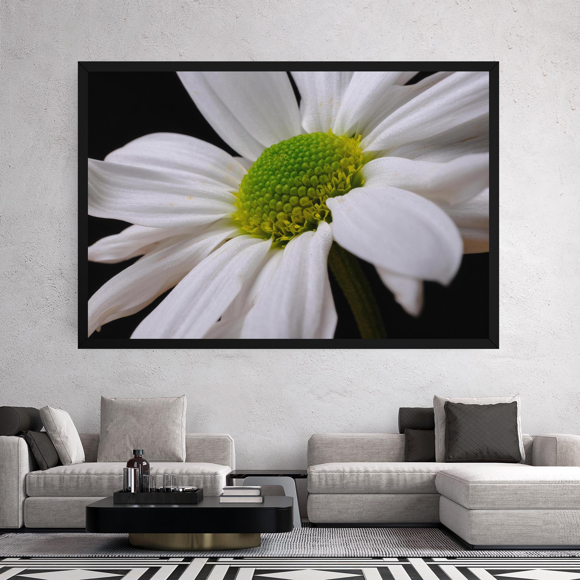 Obraz na Płótnie Green Middle Daisy mockup 2