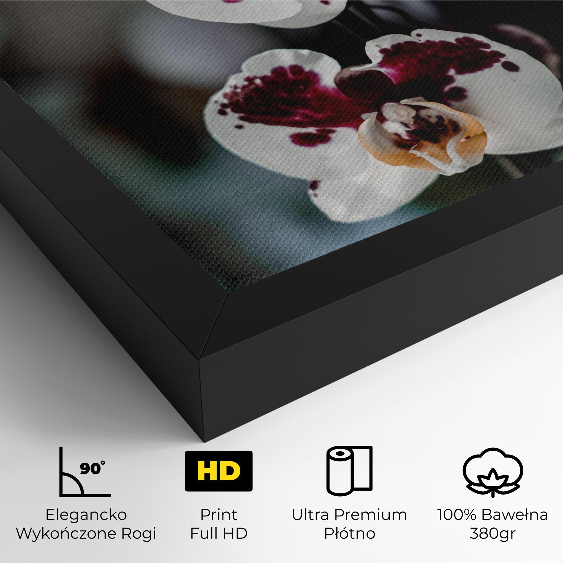 Obraz na Płótnie Dark Purple Orchid mockup 4