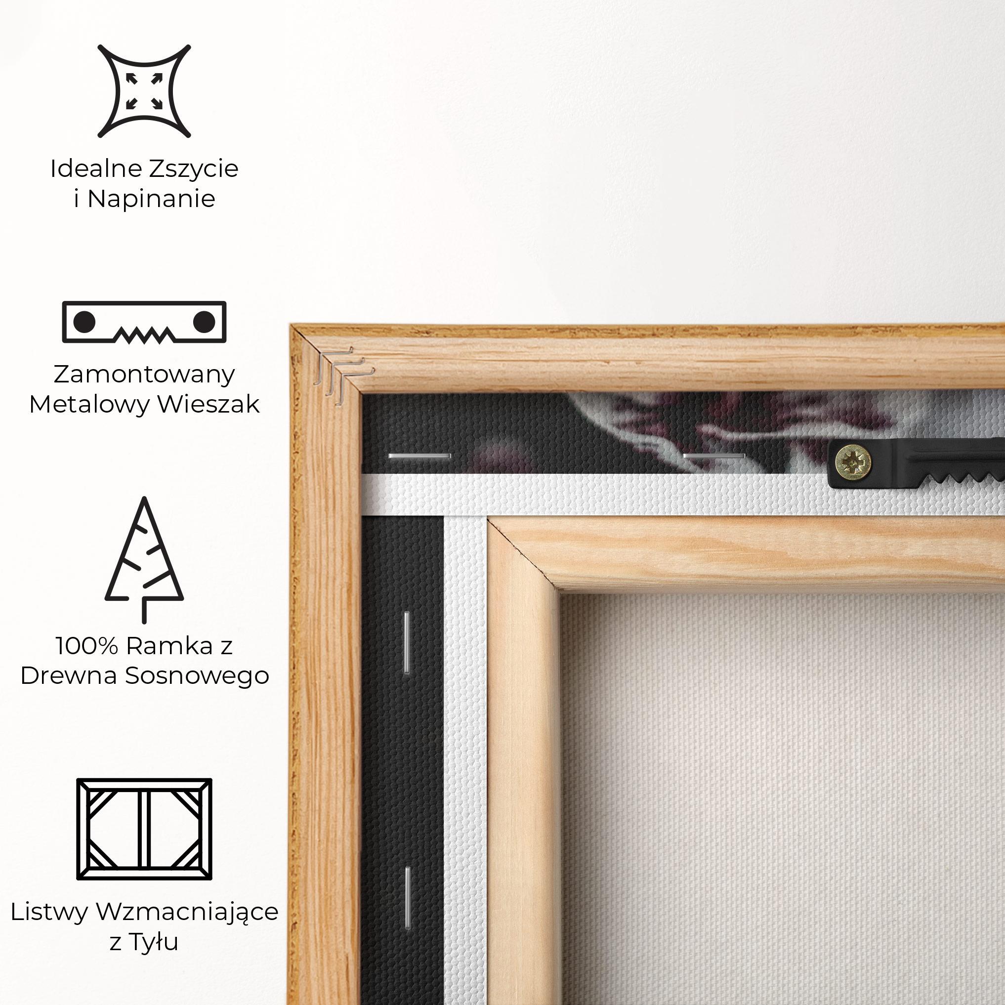 Obraz na Płótnie Dark Purple Orchid mockup 5