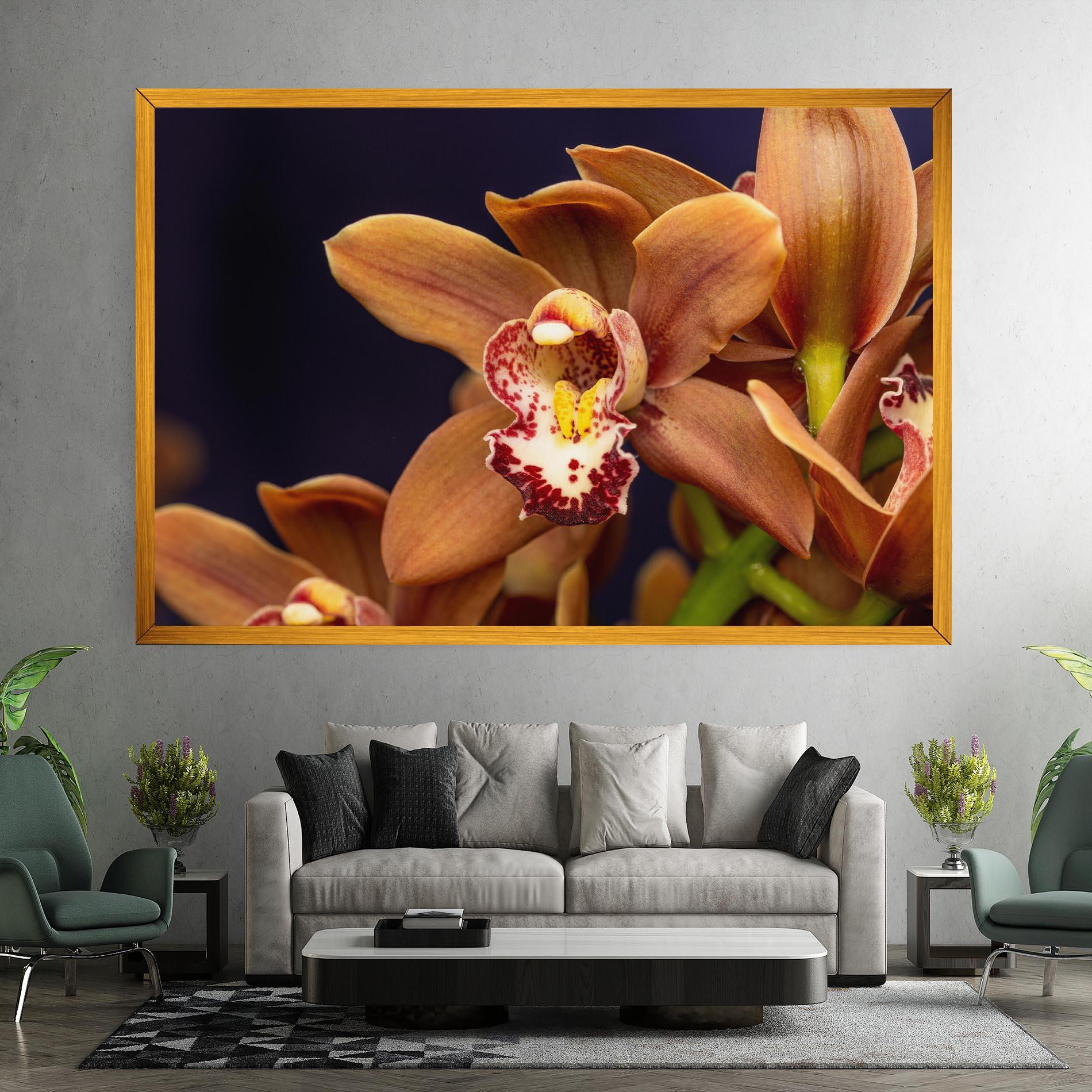 Obraz na Płótnie Dirty Orange Orchid mockup 7