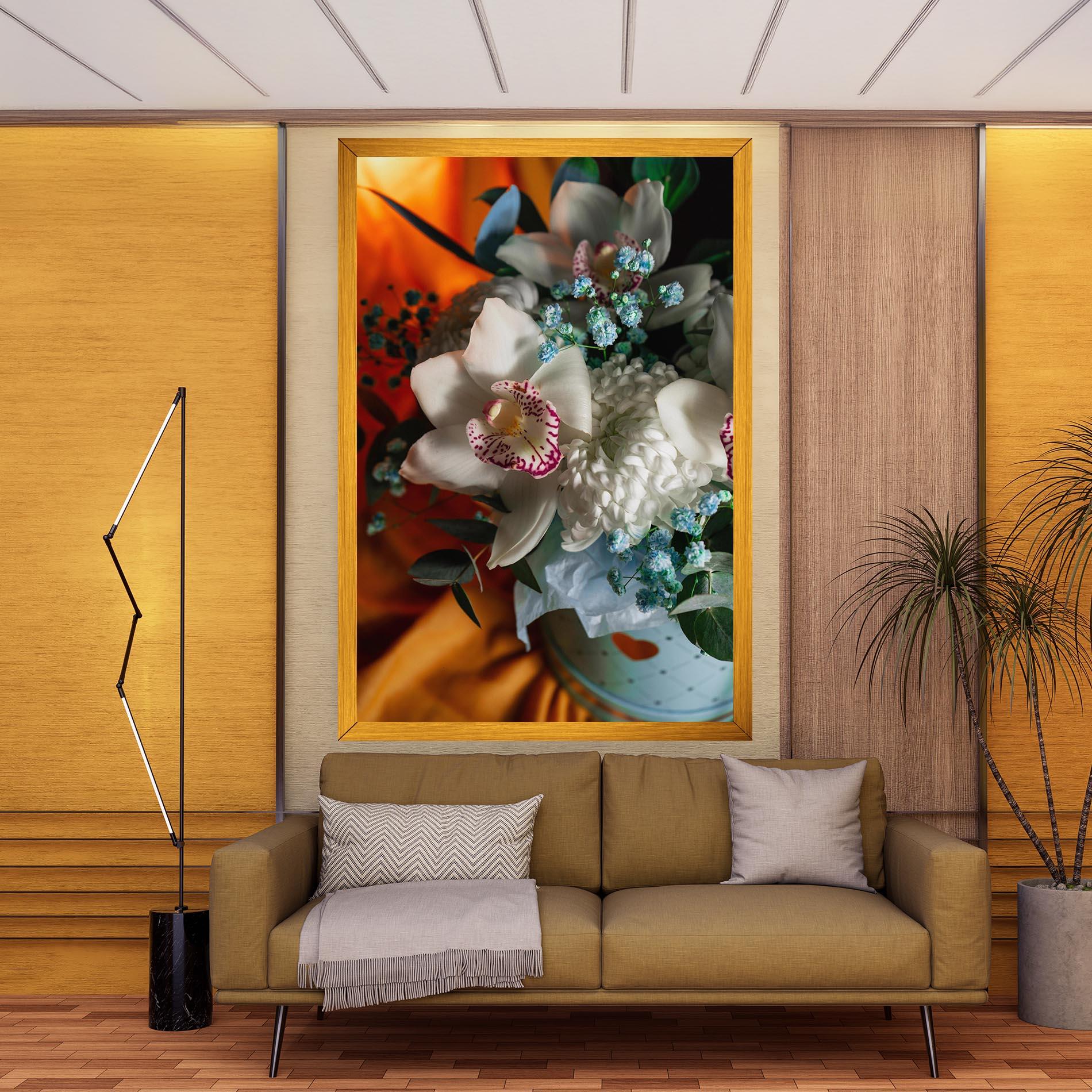 Obraz na Płótnie Orchid In Vase mockup 9