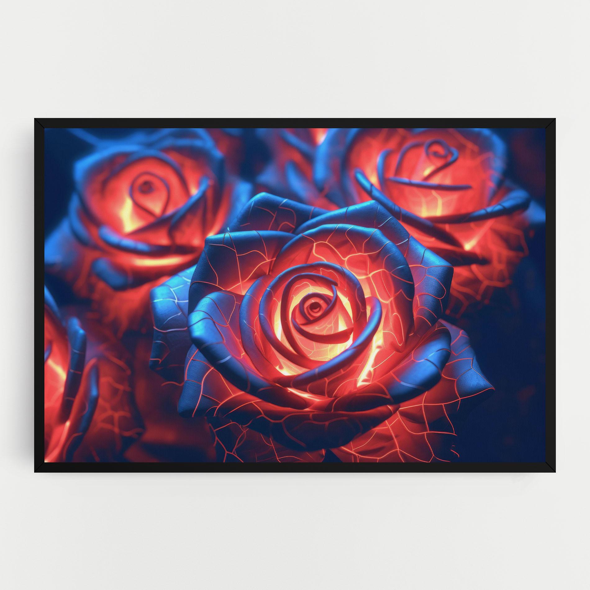 Obraz na Płótnie Glowing Roses mockup 0
