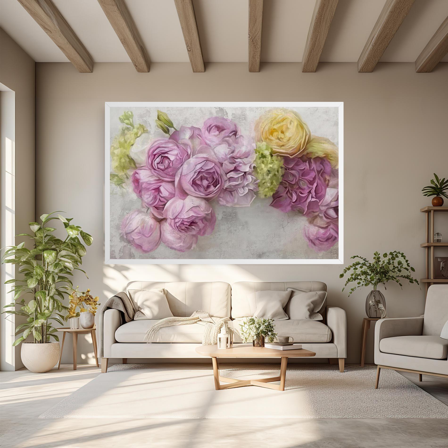 Obraz na Płótnie Trandafiri Colorati mockup 6