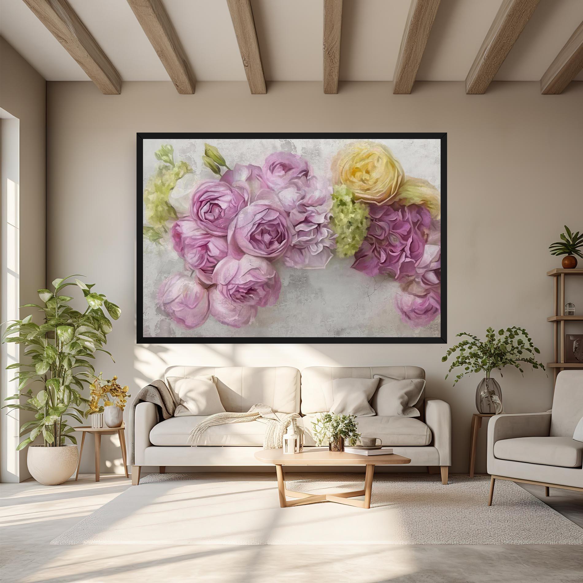 Obraz na Płótnie Trandafiri Colorati mockup 6