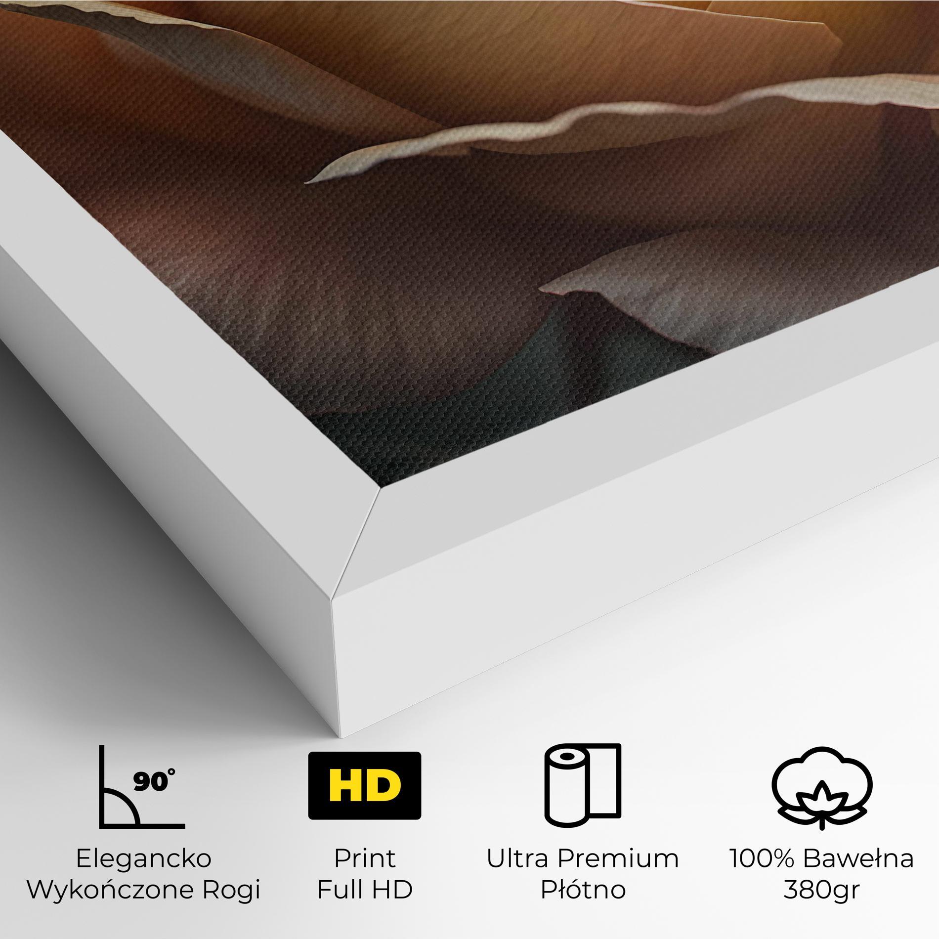 Obraz na Płótnie Light Orange Rose Close Up mockup 4