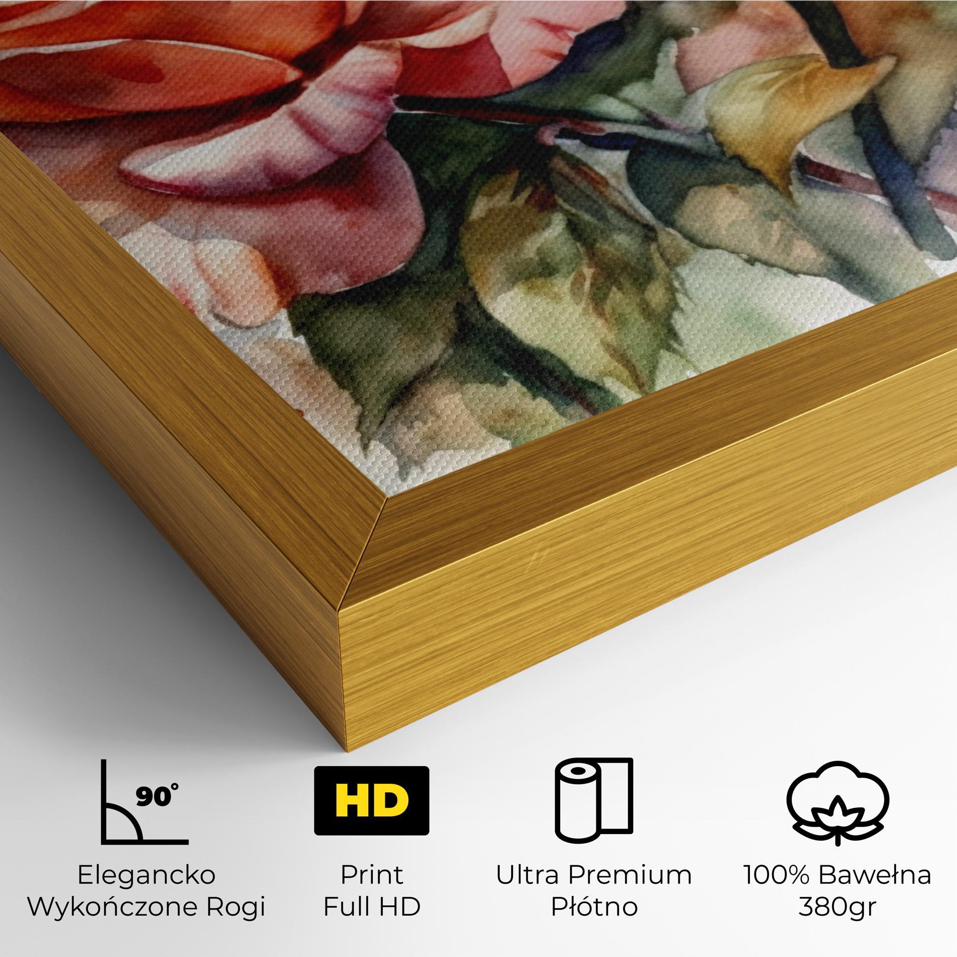 Obraz na Płótnie Big Rose Painted mockup 4