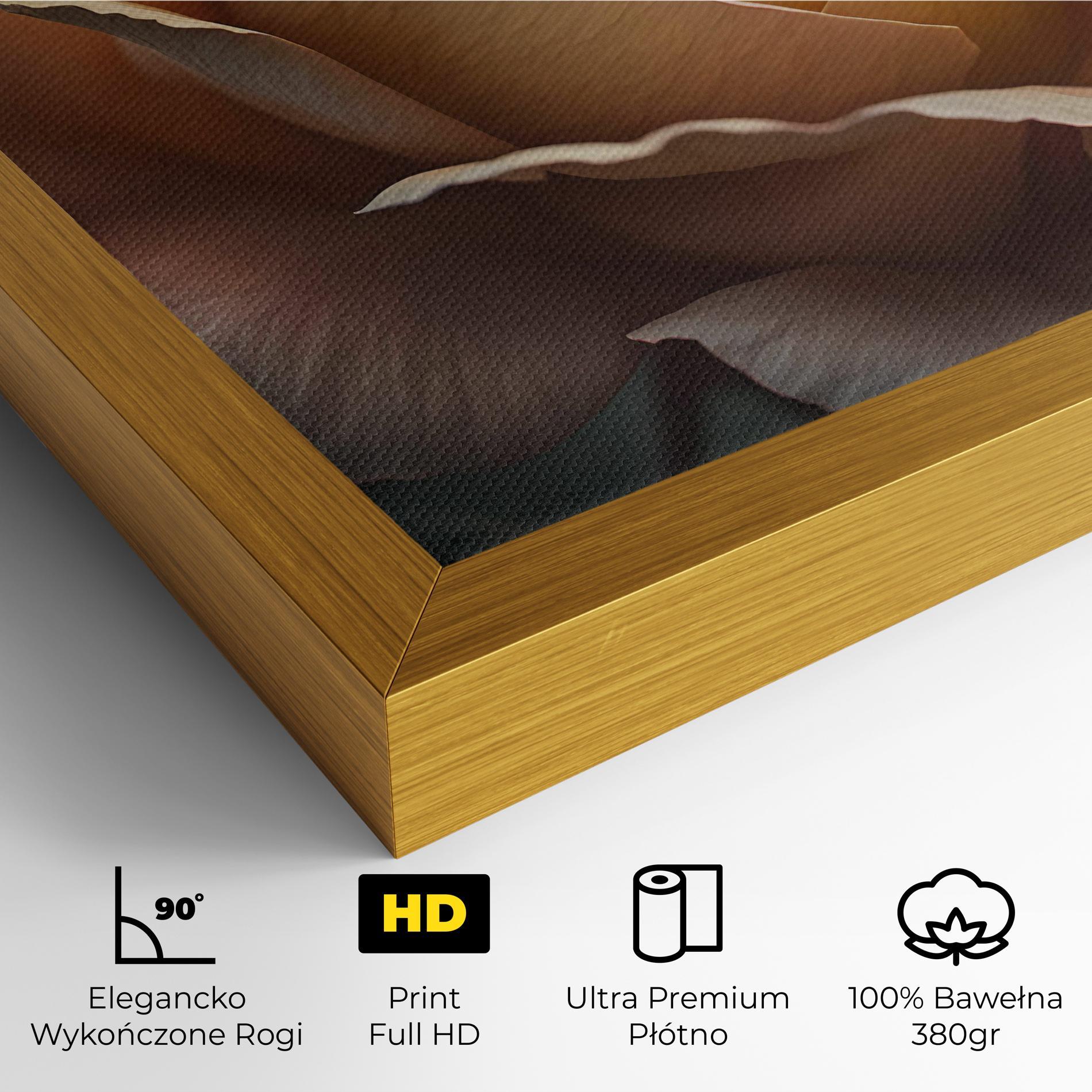 Obraz na Płótnie Light Orange Rose Close Up mockup 4