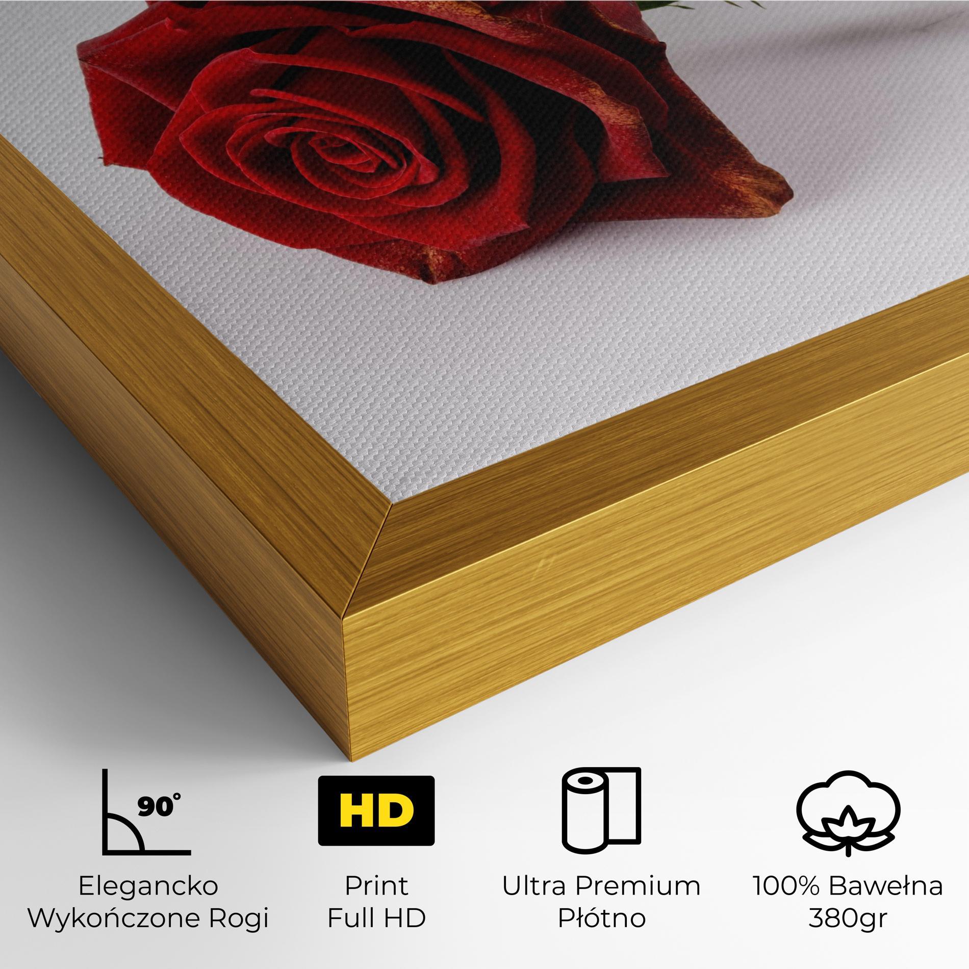 Obraz na Płótnie Lonely Rose mockup 4