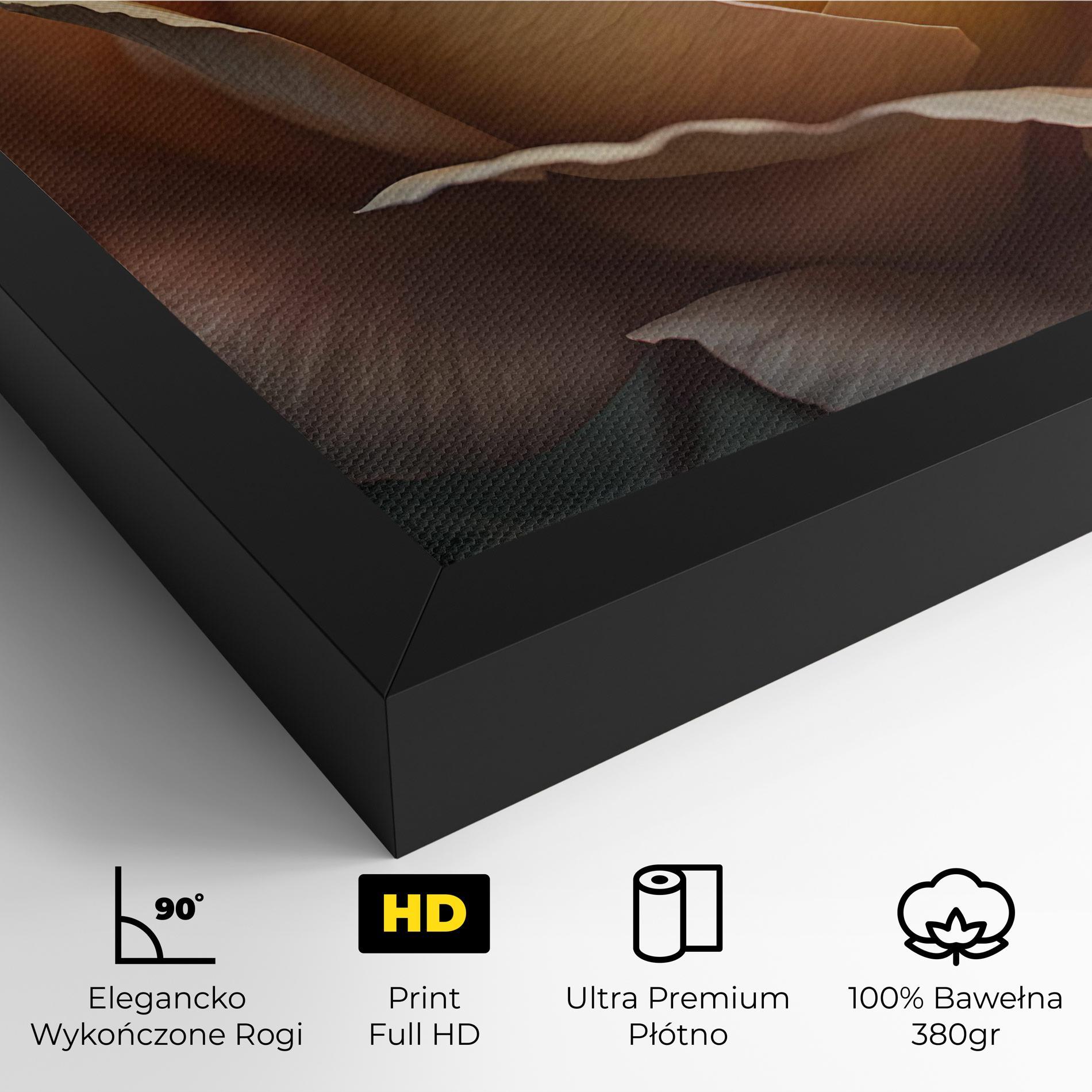 Obraz na Płótnie Light Orange Rose Close Up mockup 4