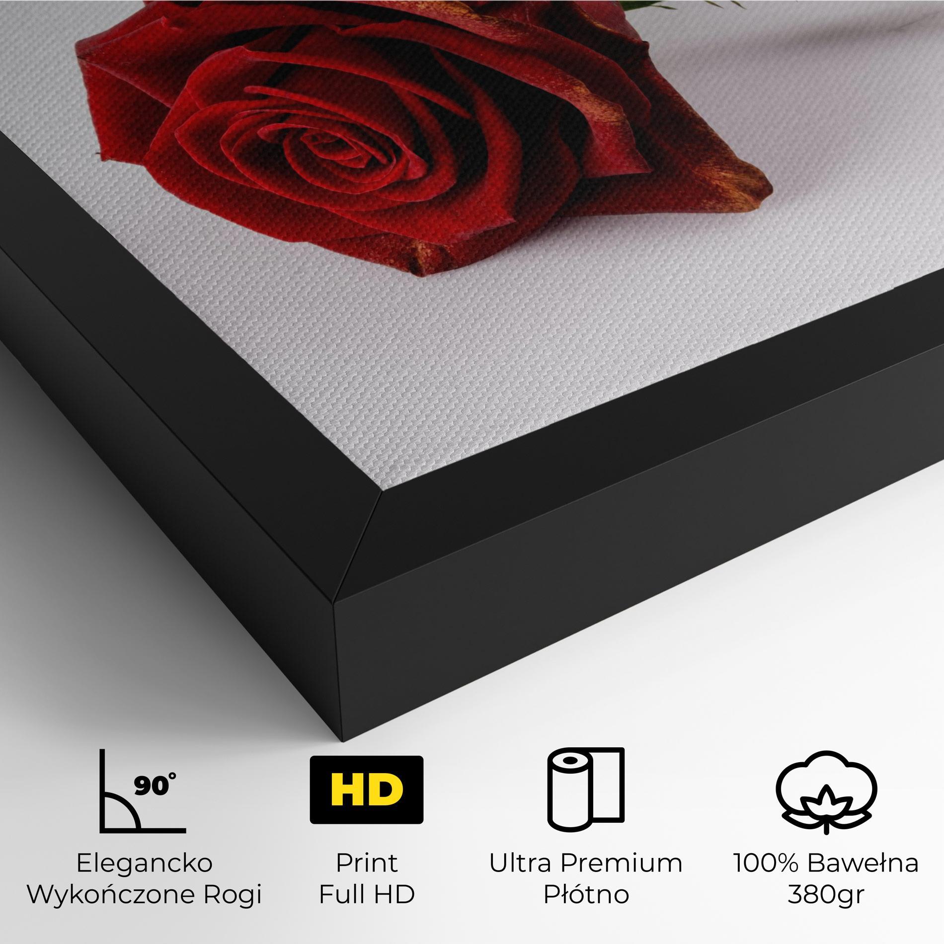 Obraz na Płótnie Lonely Rose mockup 4