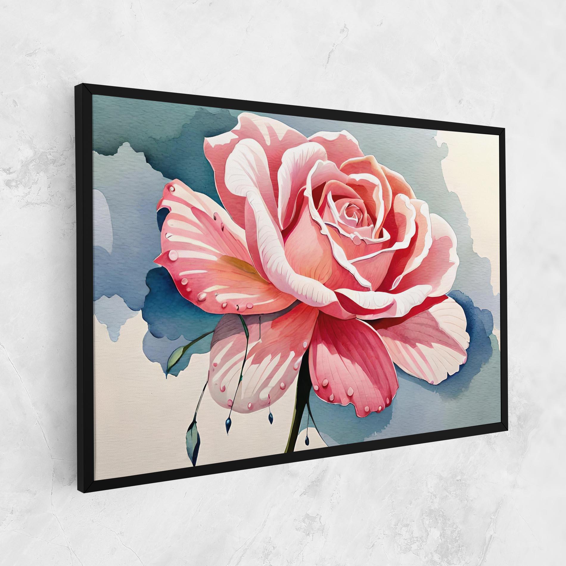 Obraz na Płótnie Bih Pink Rose mockup 1