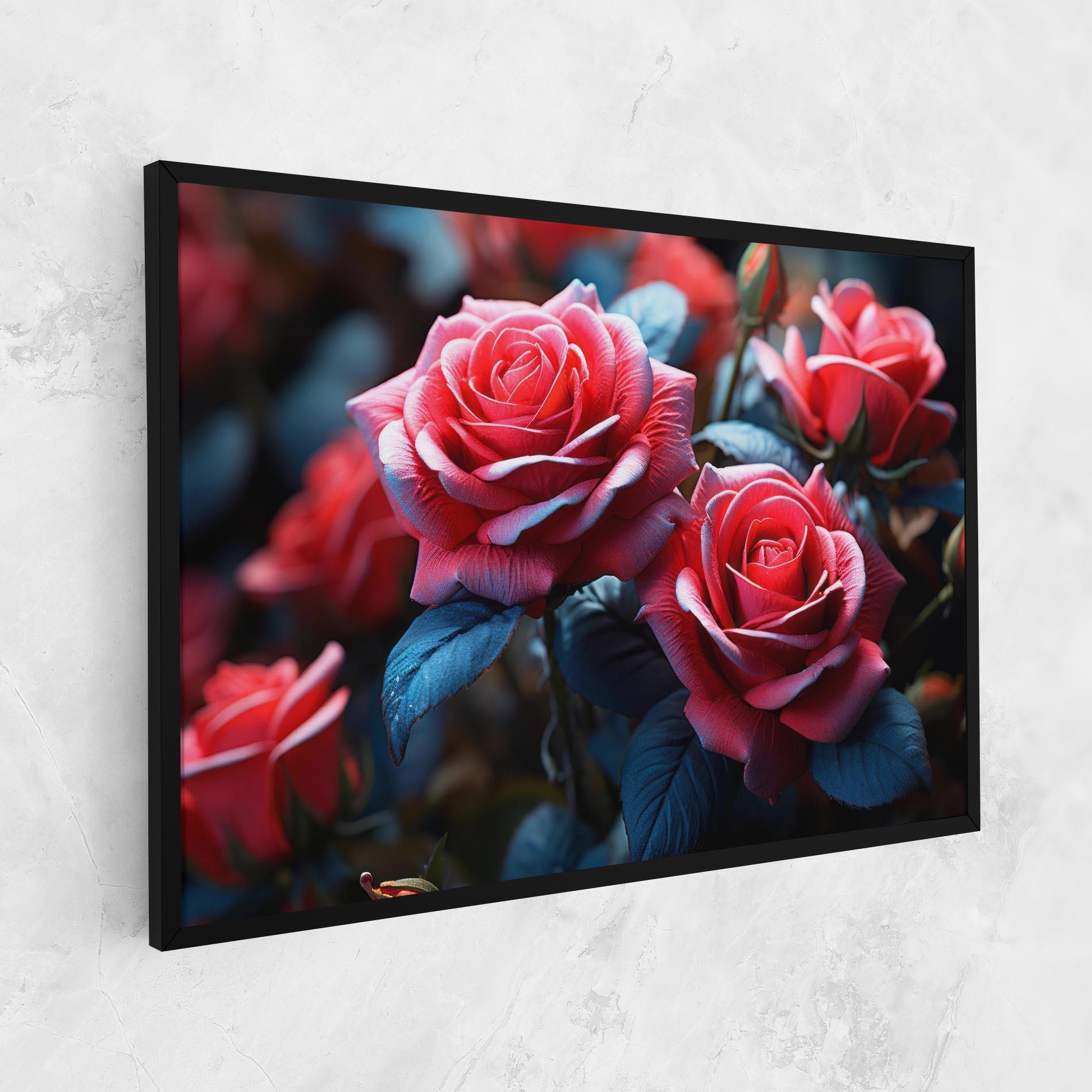 Obraz na Płótnie Dark Pink Rose mockup 1
