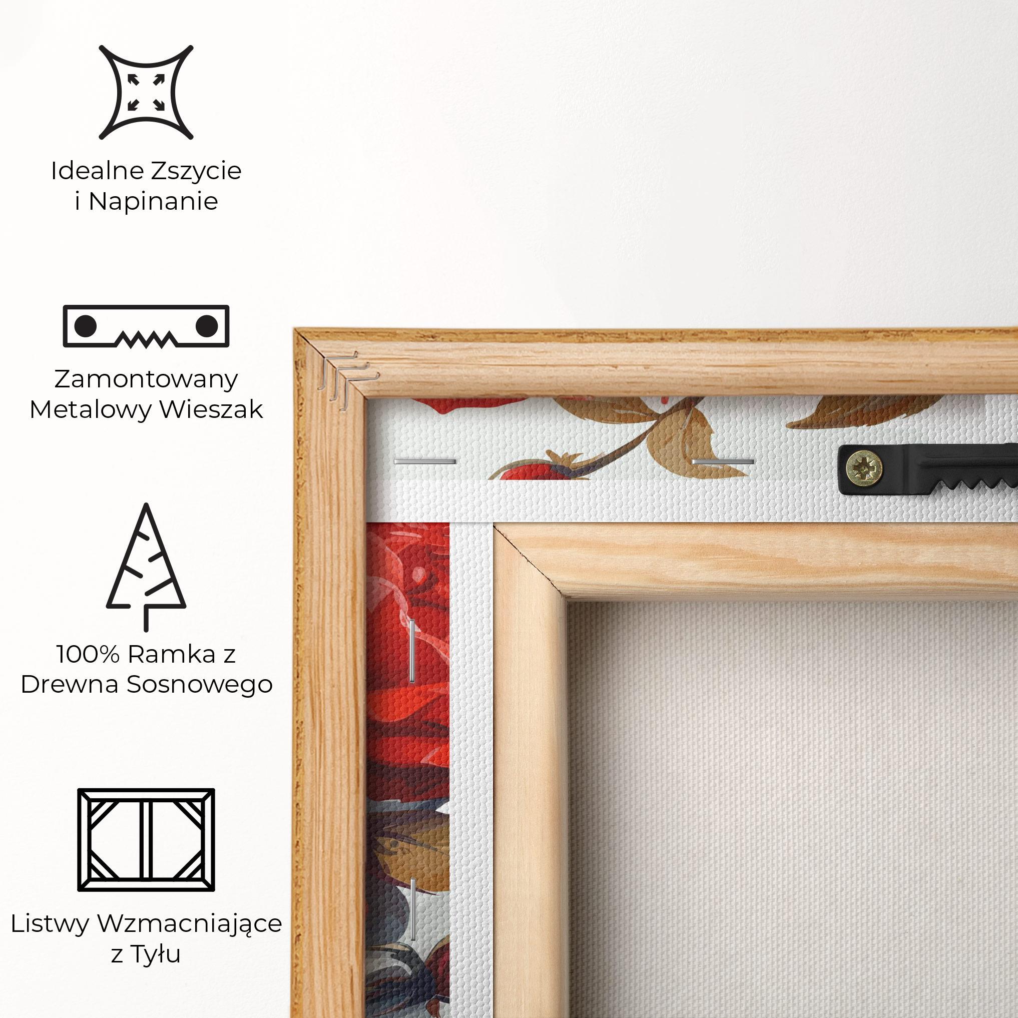 Obraz na Płótnie Beautiful Red Roses mockup 5