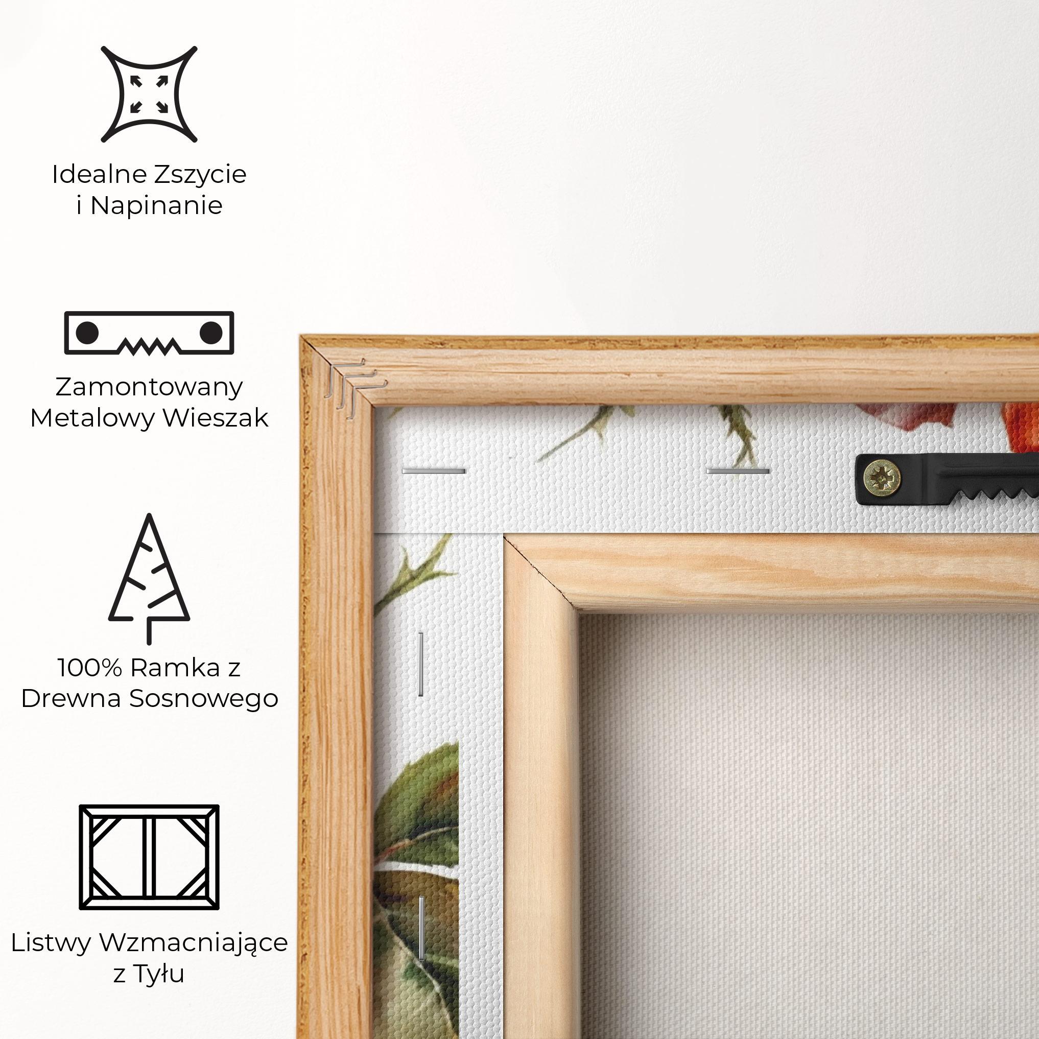 Obraz na Płótnie Big Rose Painted mockup 5