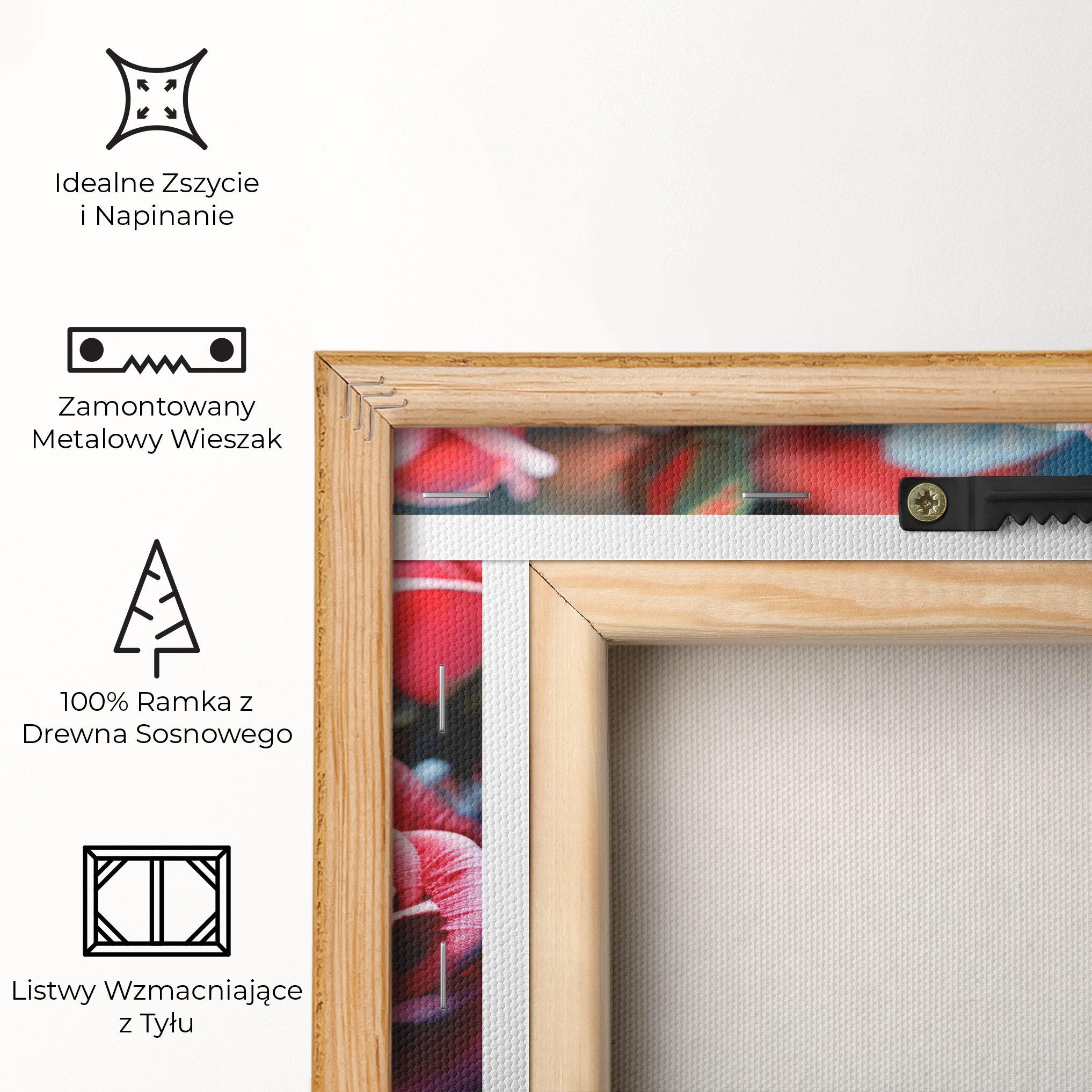 Obraz na Płótnie Dark Pink Rose mockup 5