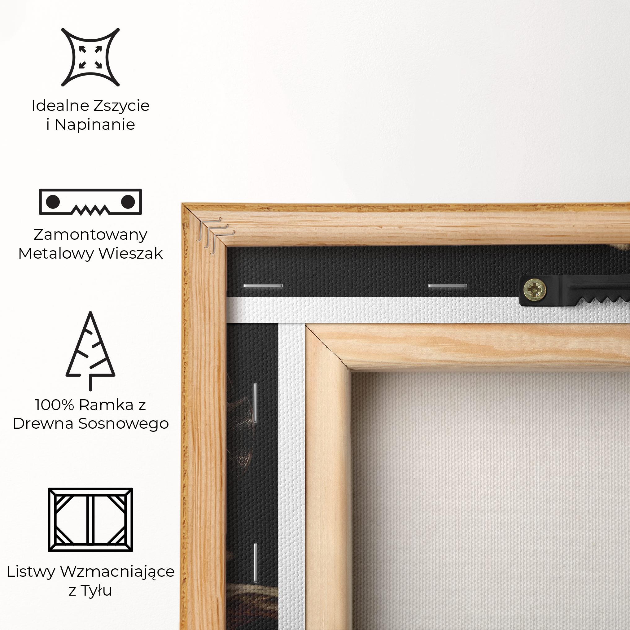 Obraz na Płótnie Gold Rose mockup 5