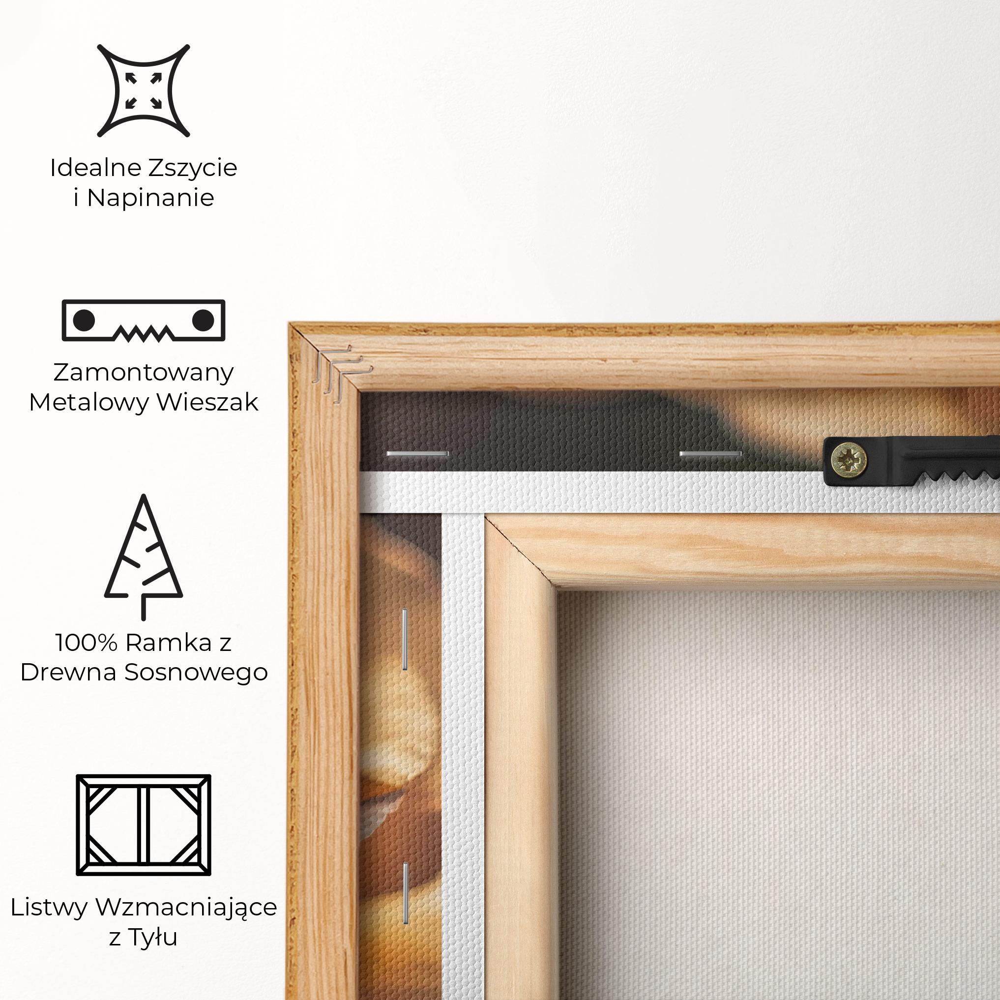 Obraz na Płótnie Light Orange Rose Close Up mockup 5