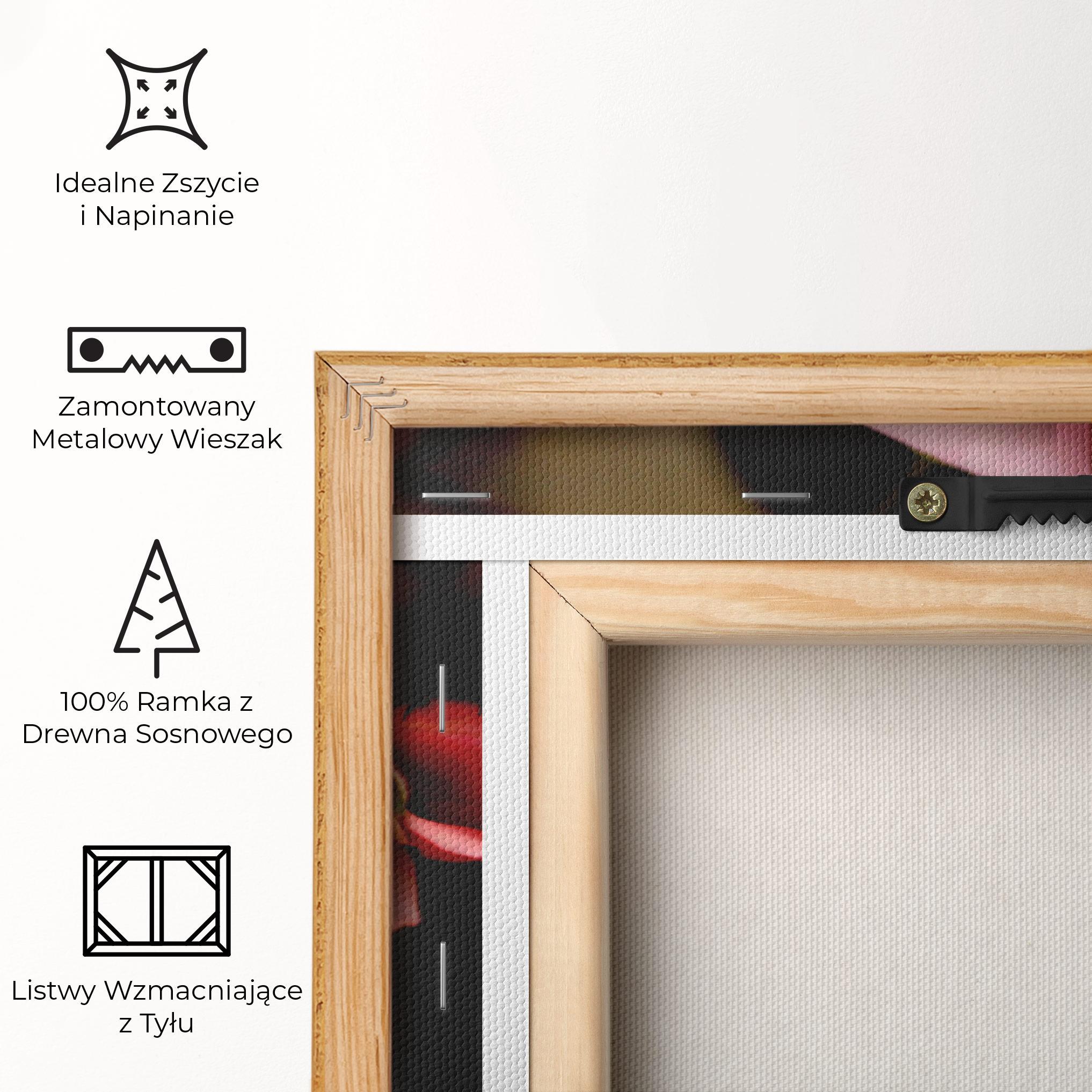 Obraz na Płótnie Opened Pink Rose mockup 5