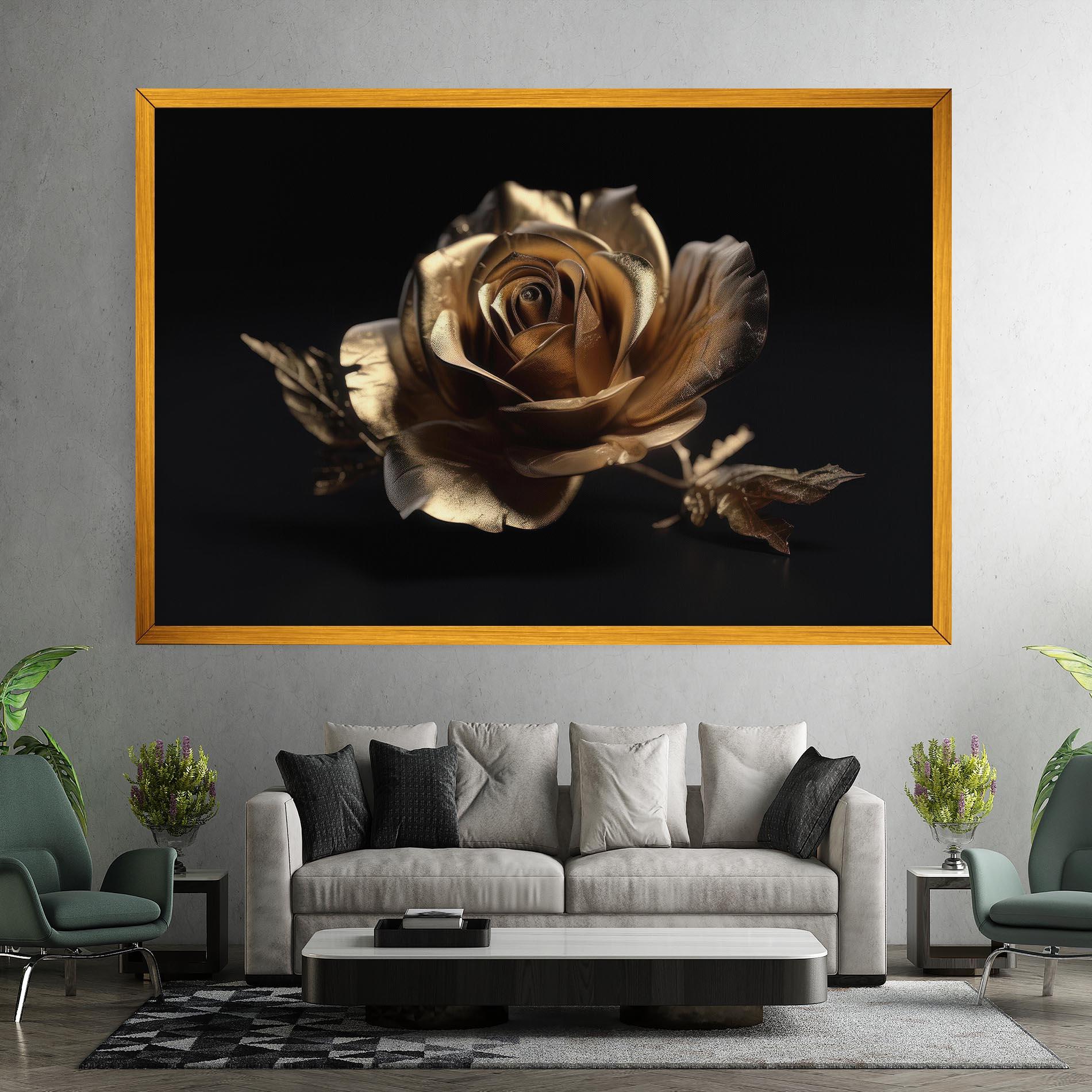 Obraz na Płótnie Gold Rose mockup 7
