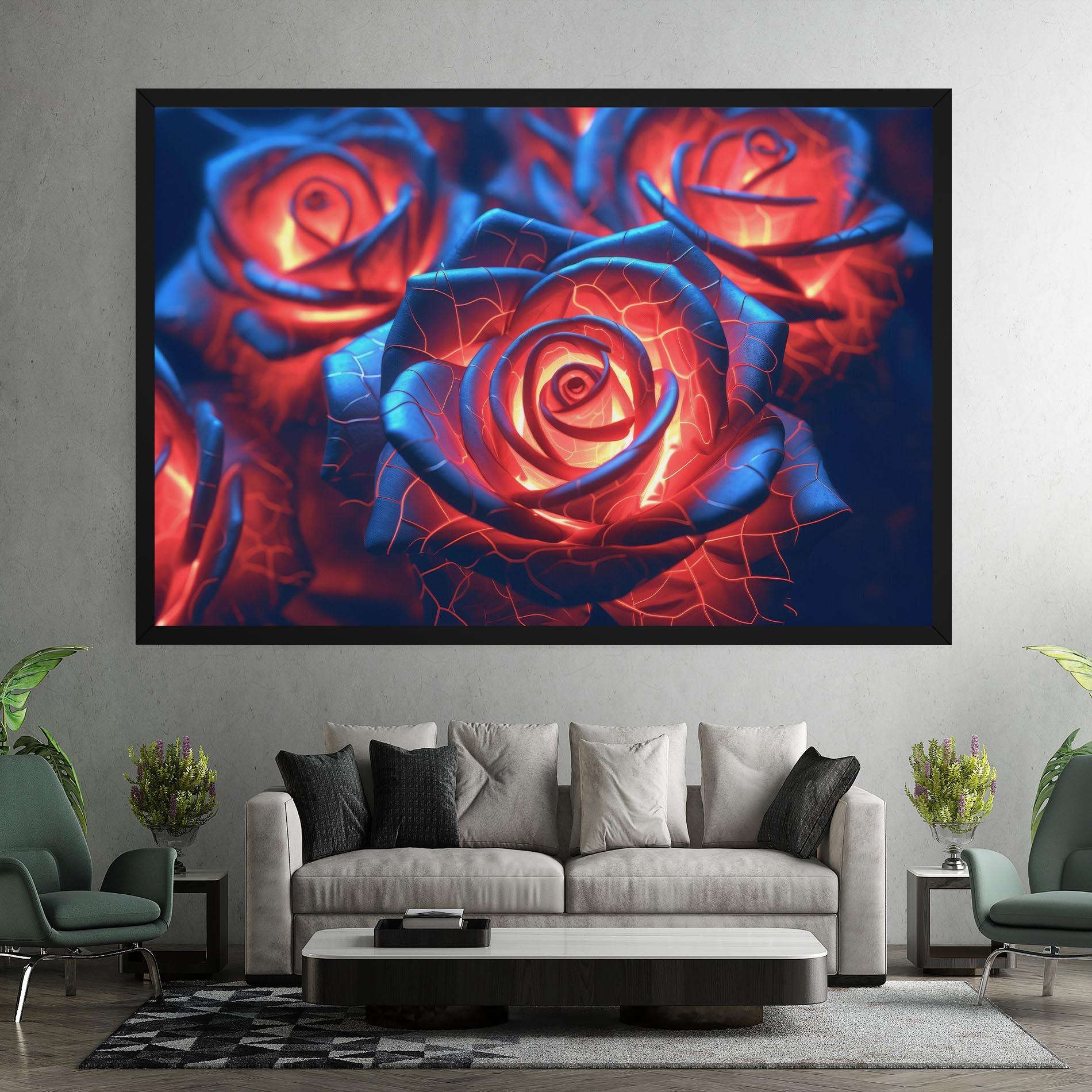 Obraz na Płótnie Glowing Roses mockup 7