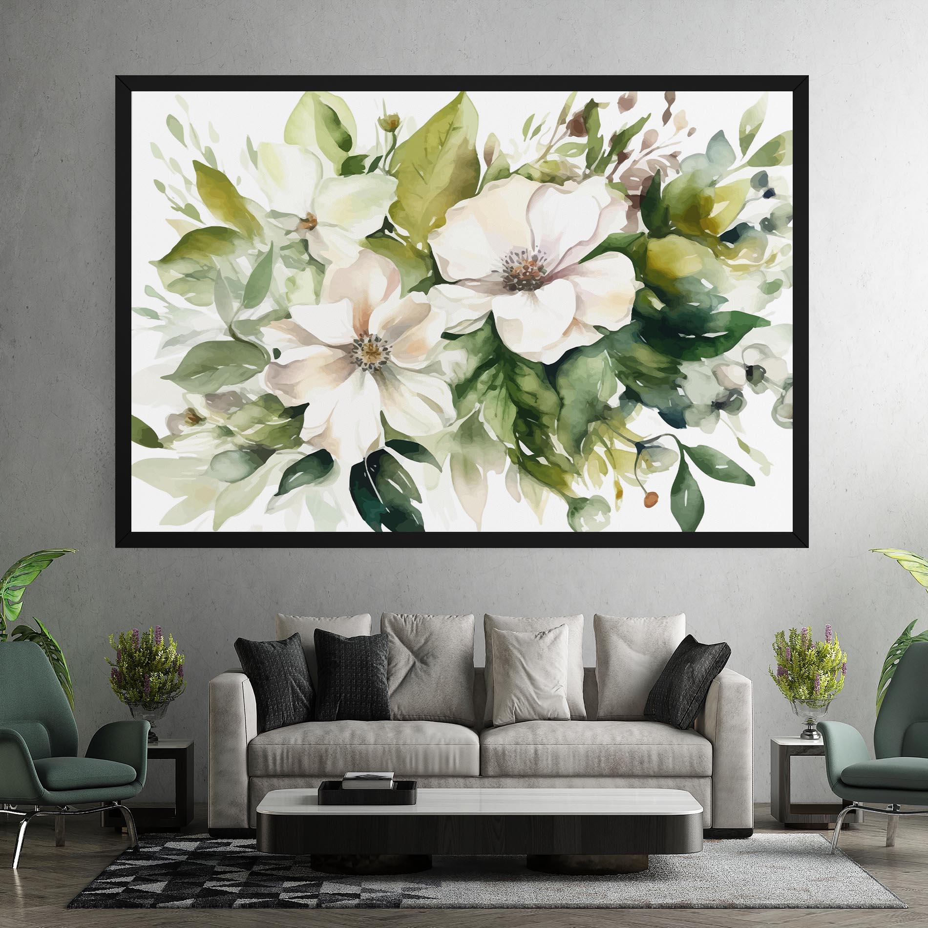 Obraz na Płótnie Opened Rose mockup 7