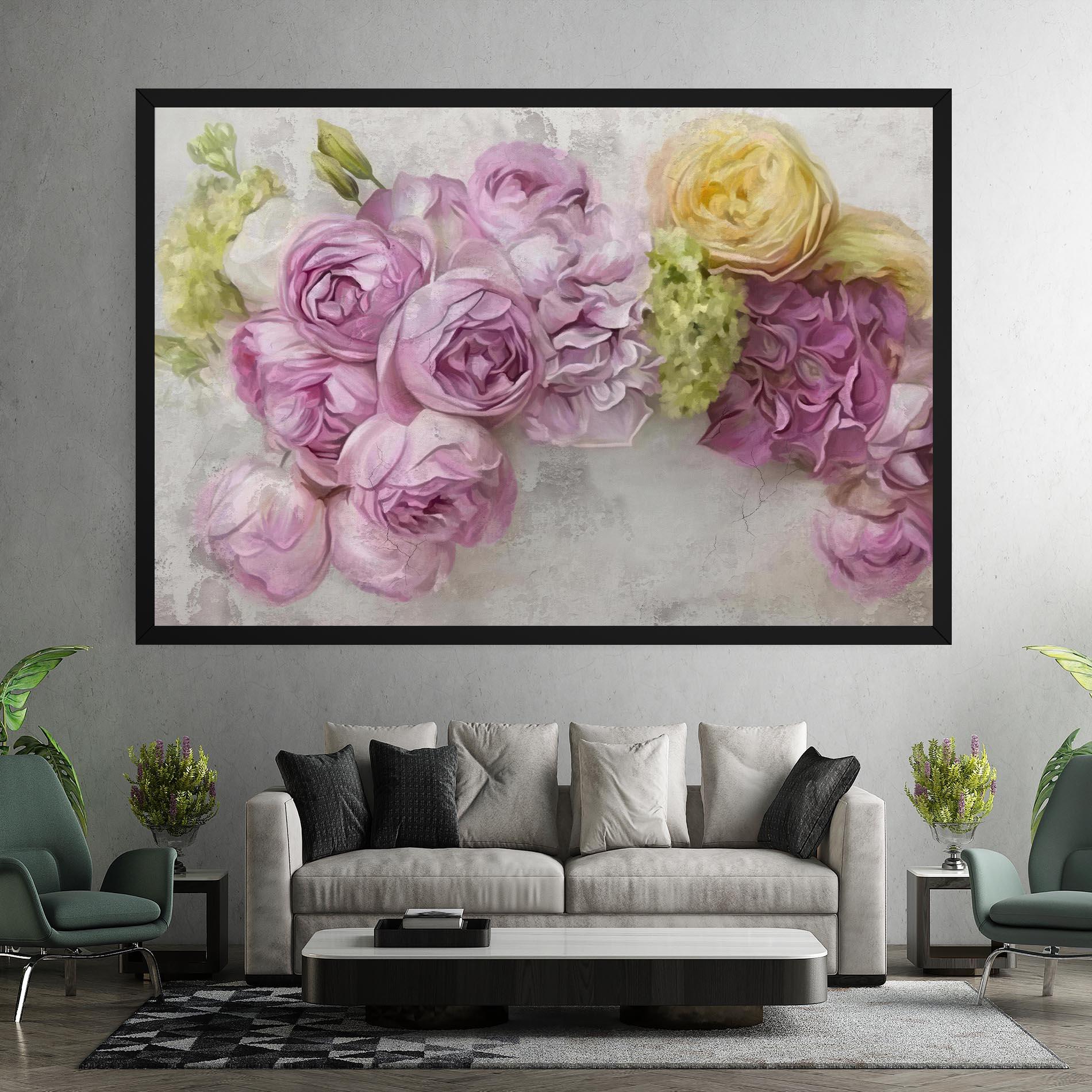 Obraz na Płótnie Trandafiri Colorati mockup 7