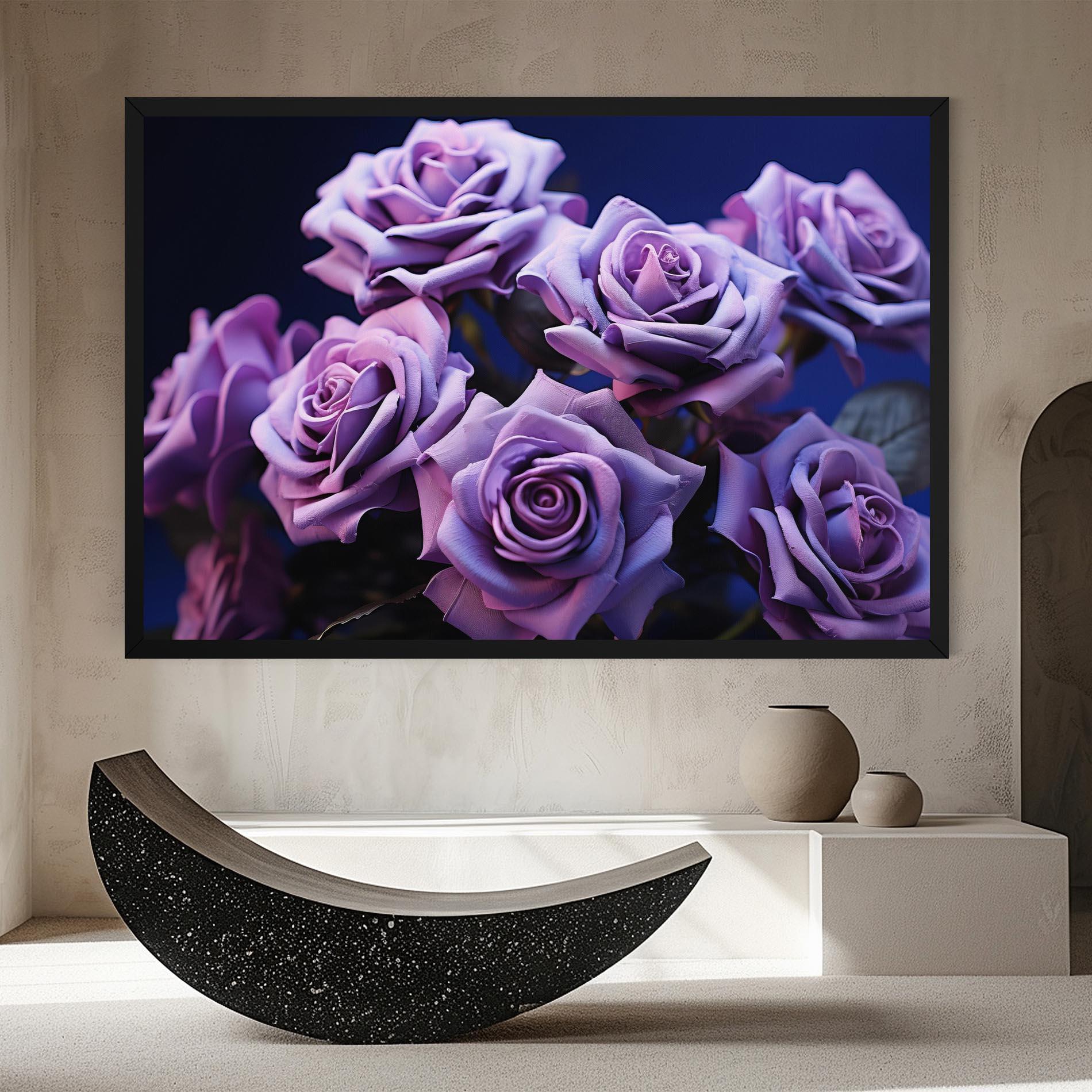 Obraz na Płótnie Pastel Purple Rose mockup 8