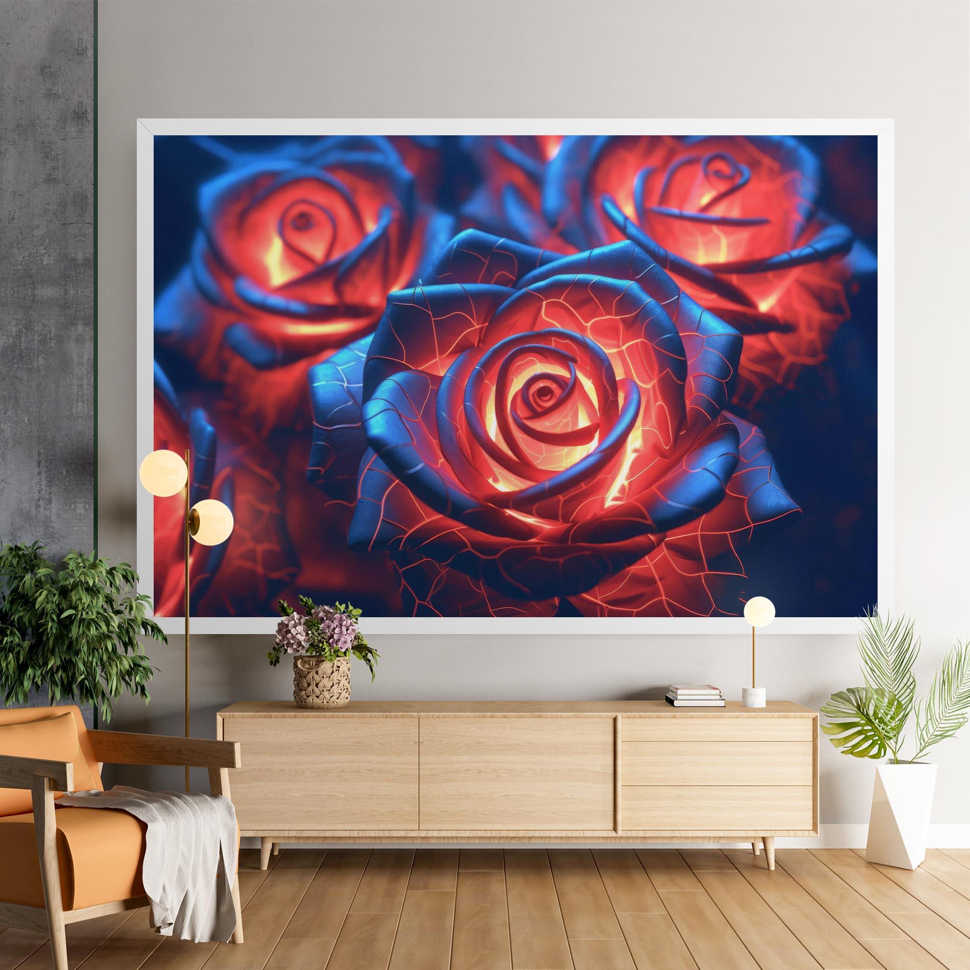 Obraz na Płótnie Glowing Roses mockup 9