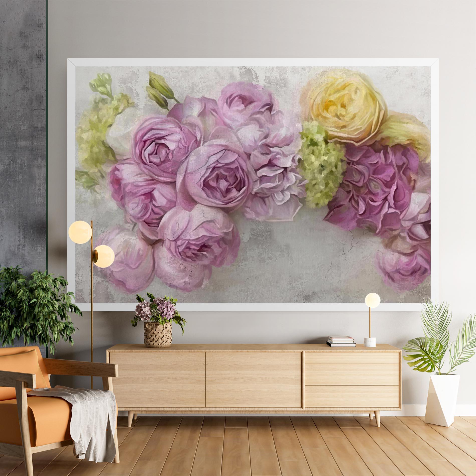 Obraz na Płótnie Trandafiri Colorati mockup 9