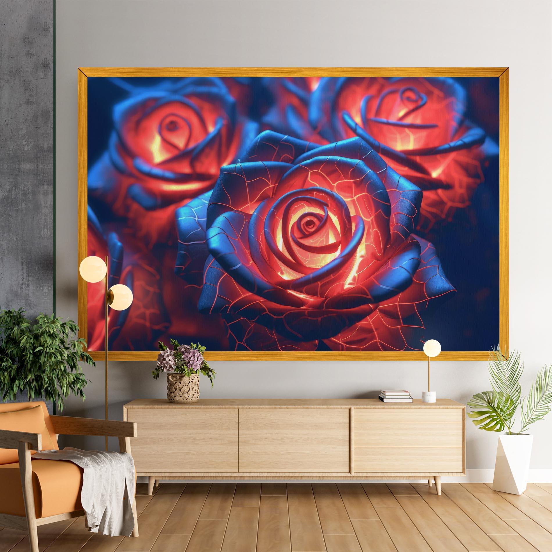 Obraz na Płótnie Glowing Roses mockup 9