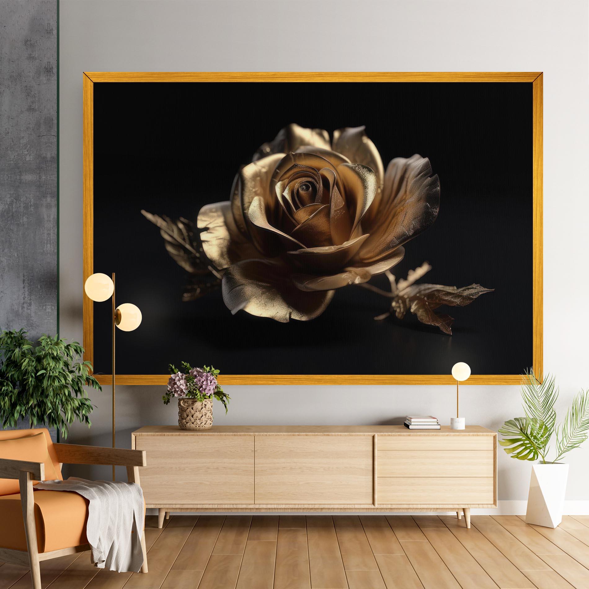 Obraz na Płótnie Gold Rose mockup 9