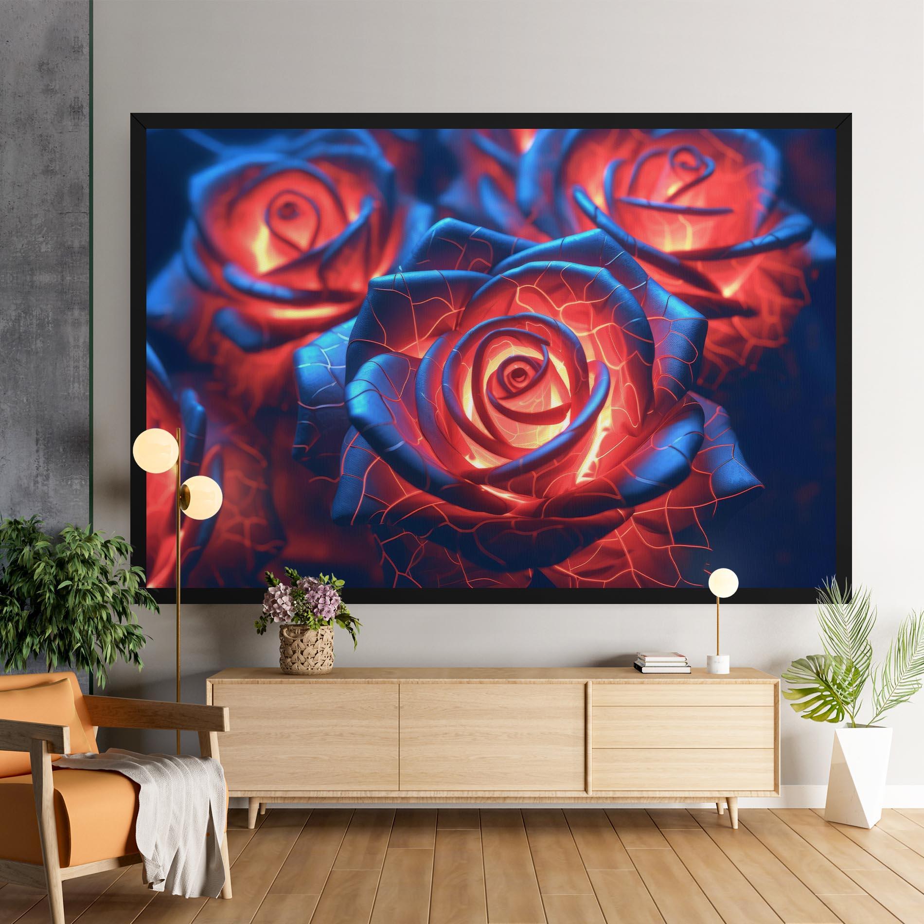 Obraz na Płótnie Glowing Roses mockup 9